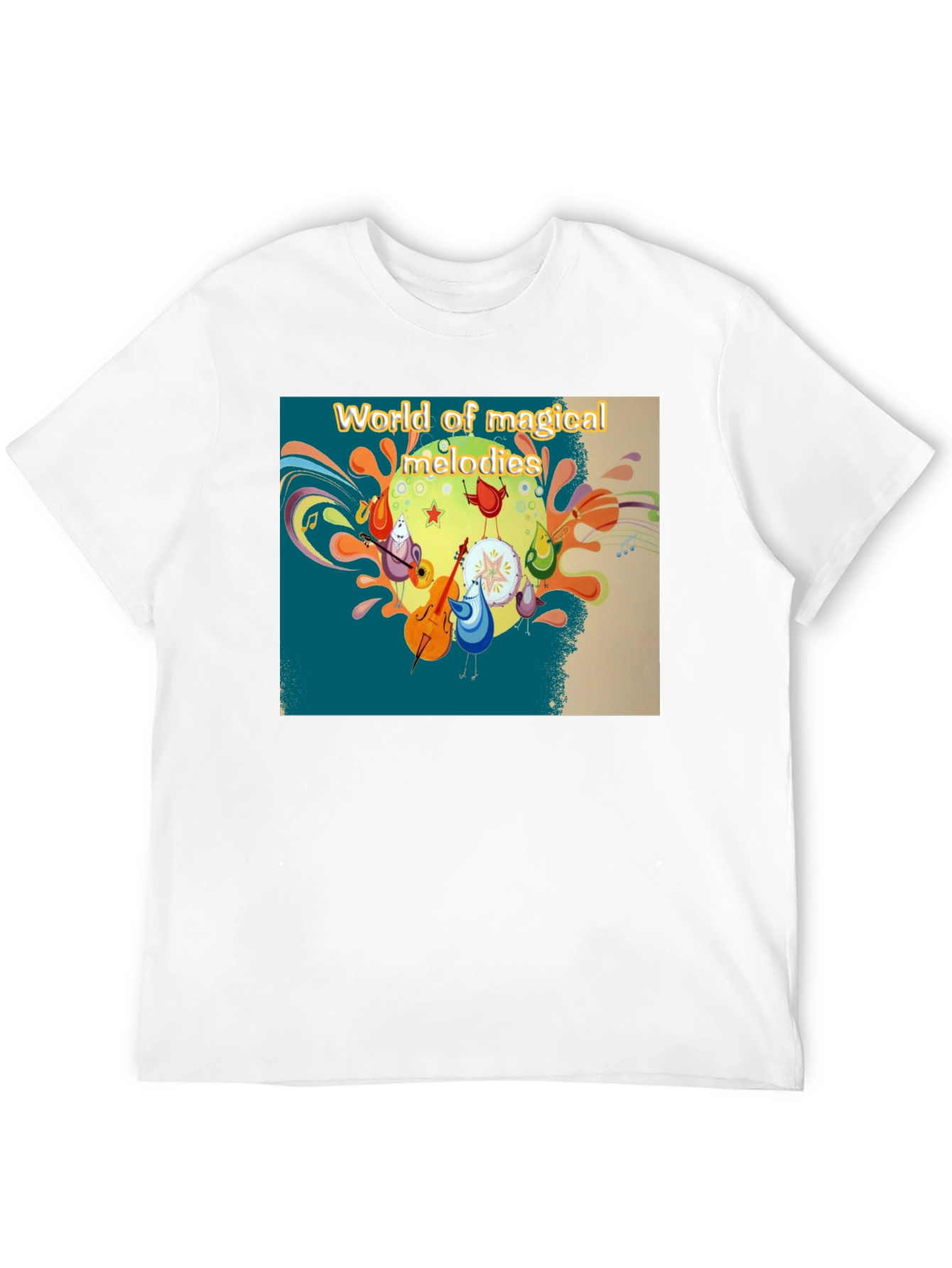 Magical Melodies T-Shirt - Funky Cartoon Design