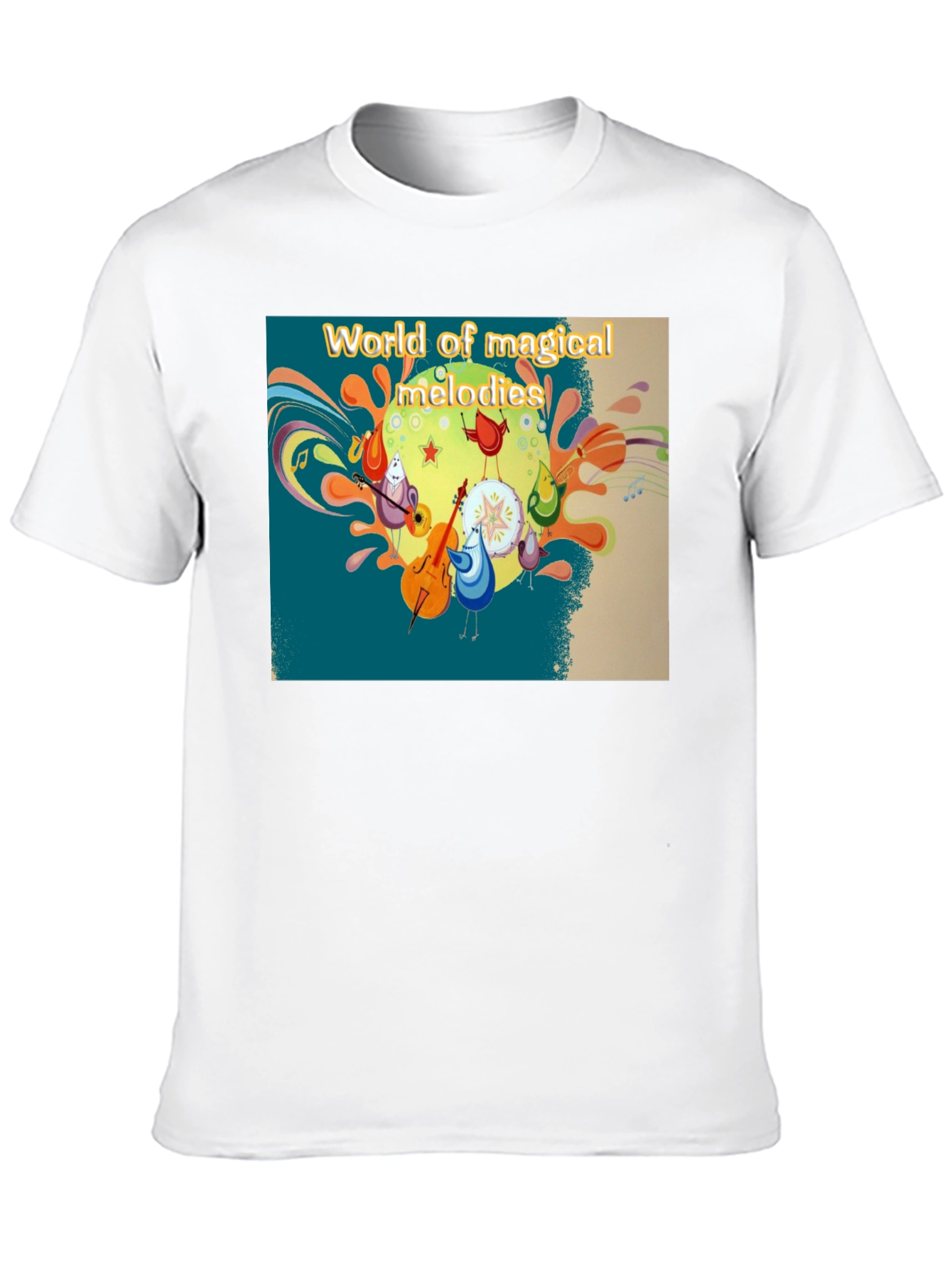 Magical Melodies T-Shirt - Funky Cartoon Design