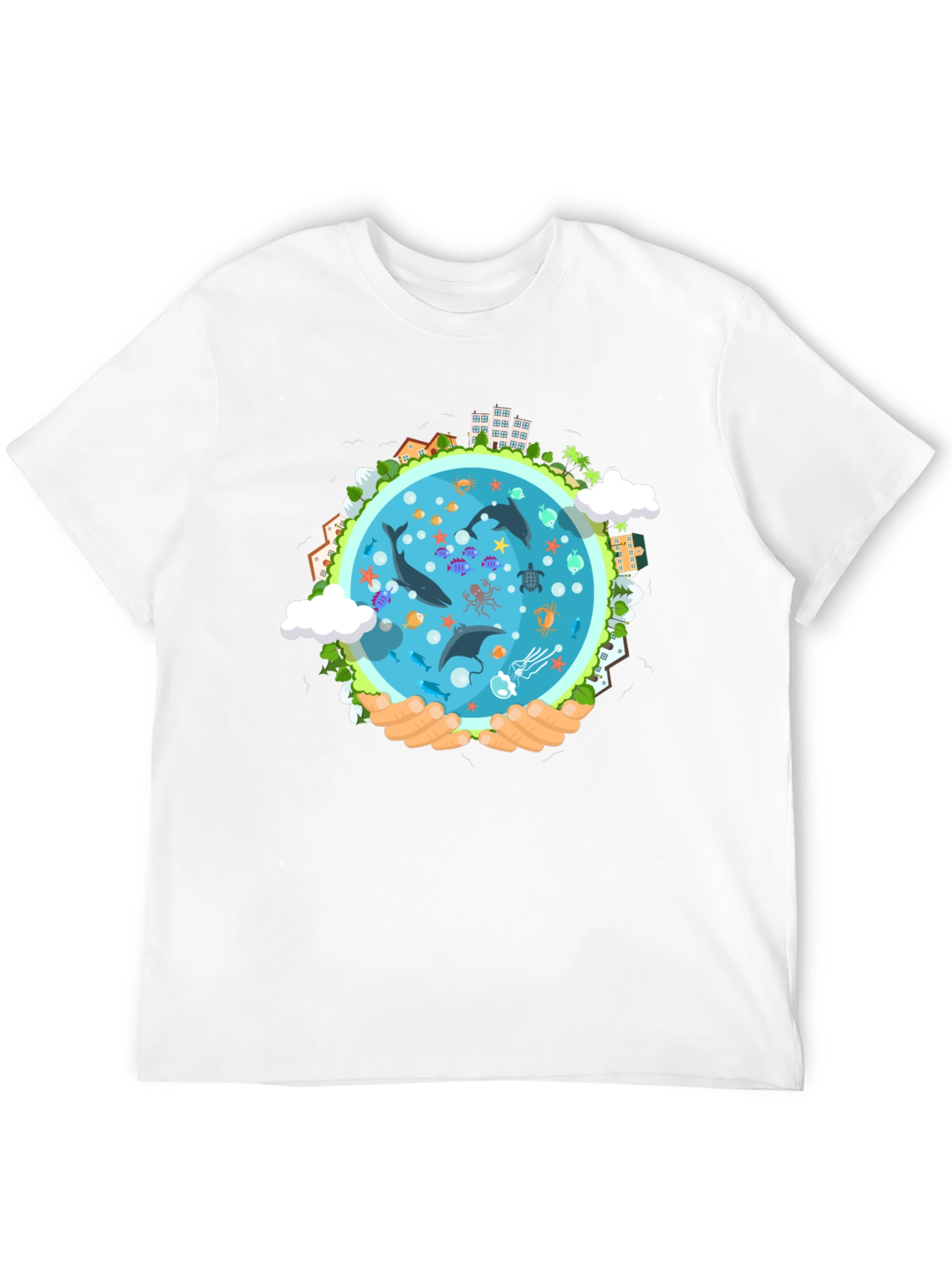 Earth Protection Graphic Tee - Save Our Oceans