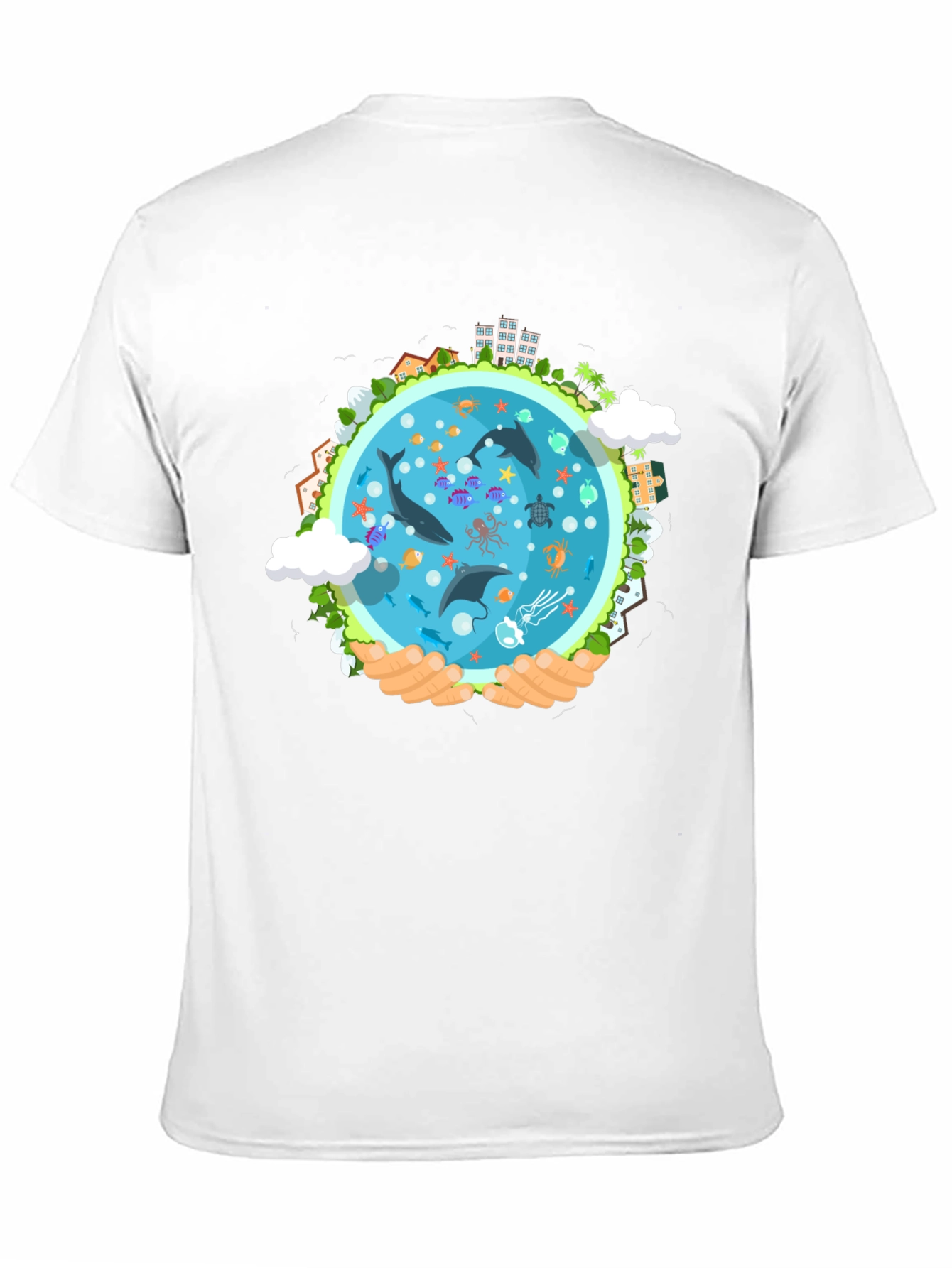 Earth Protection Graphic Tee - Save Our Oceans