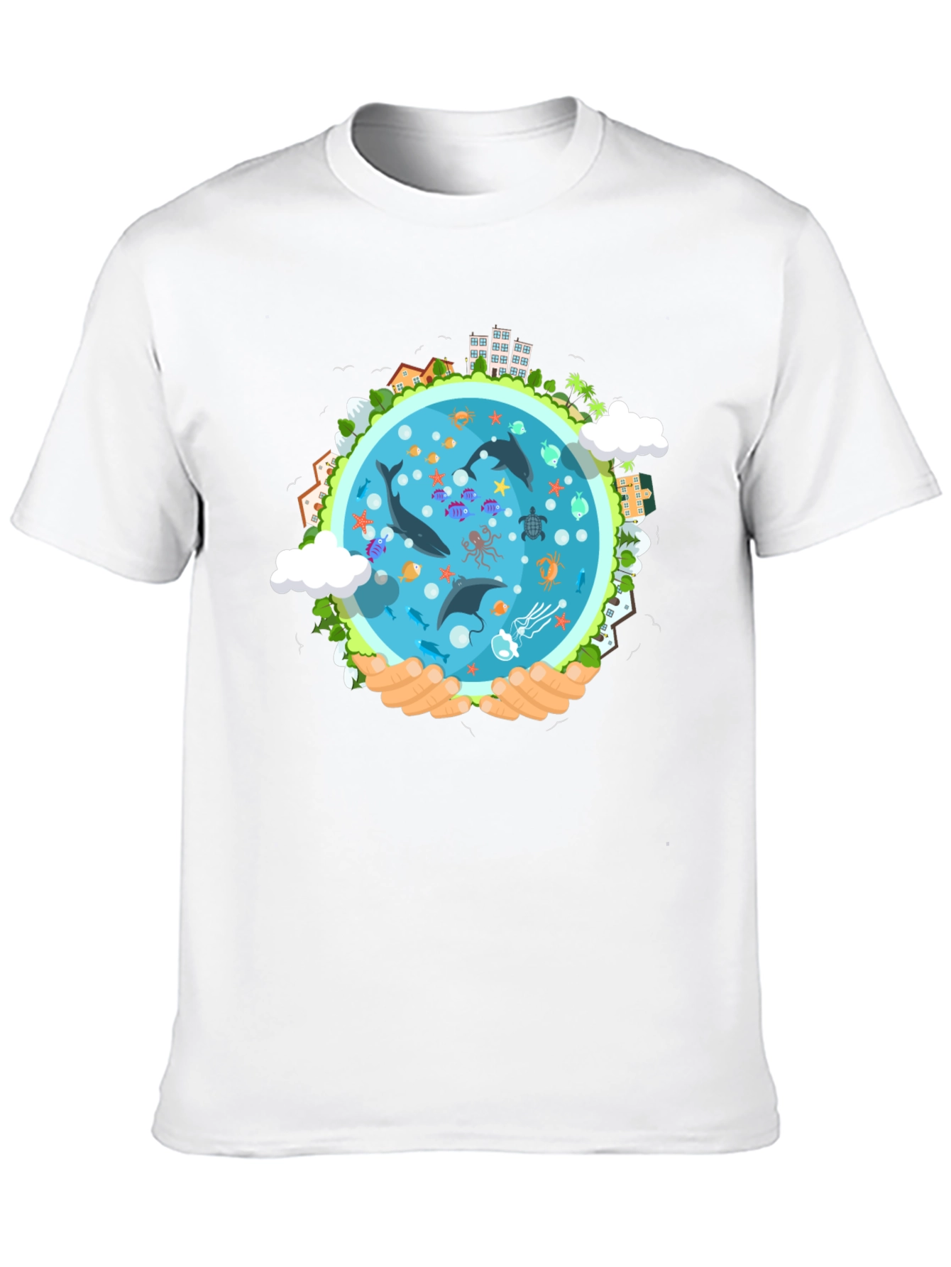 Earth Protection Graphic Tee - Save Our Oceans
