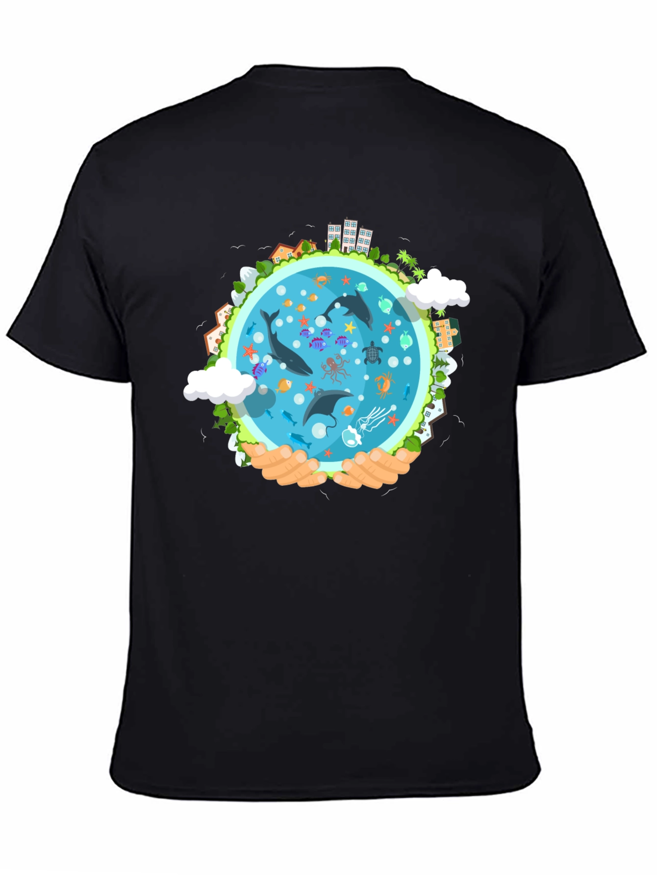 Earth Protection Graphic Tee - Save Our Oceans