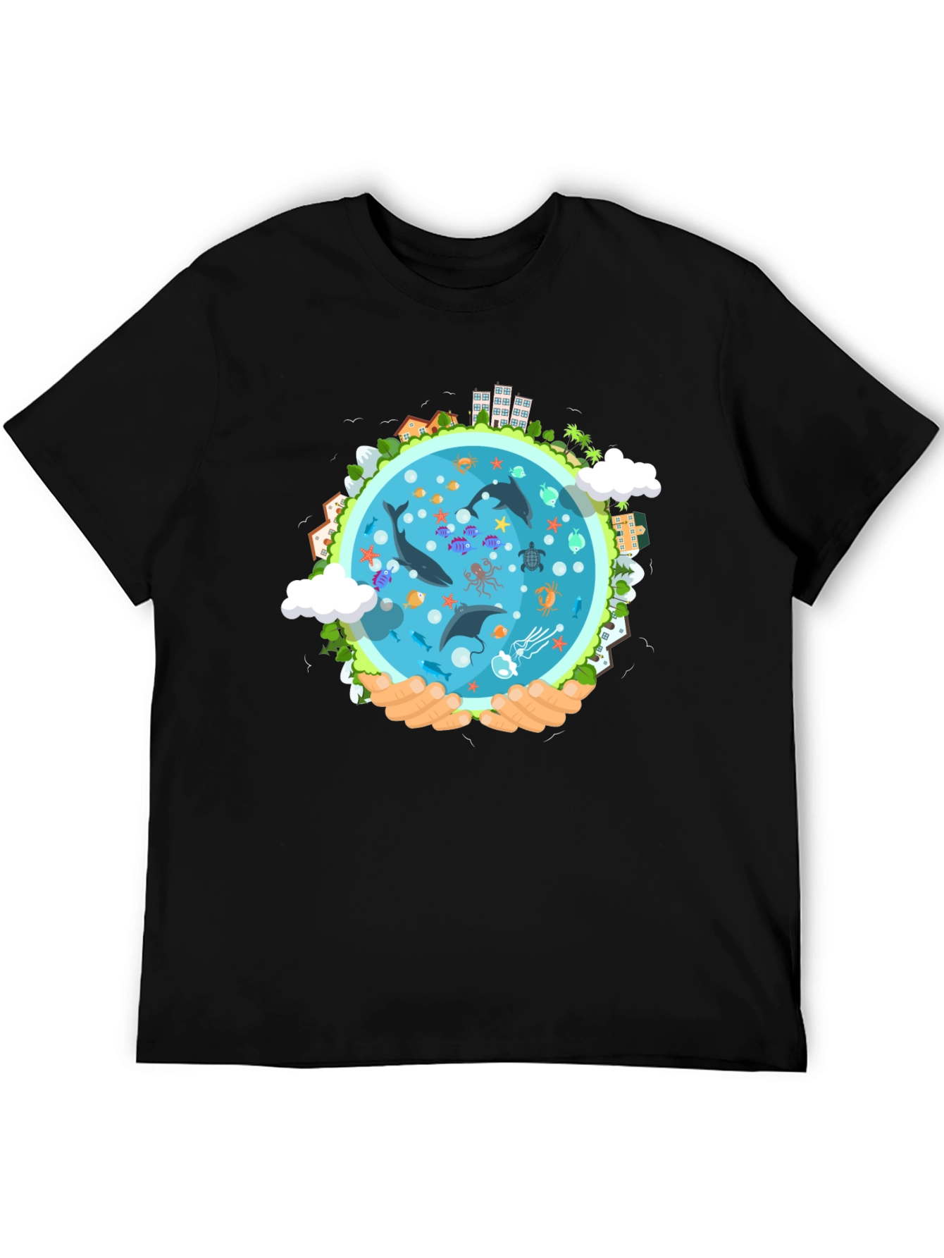 Earth Protection Graphic Tee - Save Our Oceans