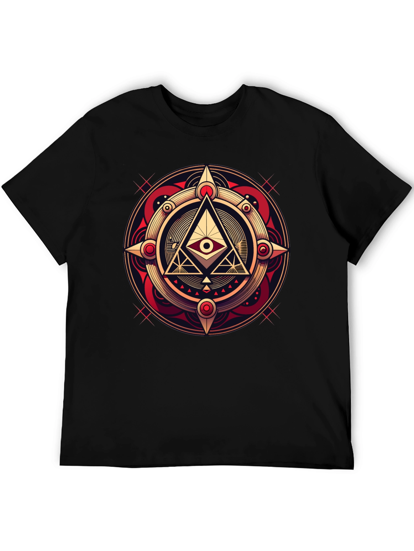 All Seeing Eye Graphic Tee - Illuminati Style Shirt