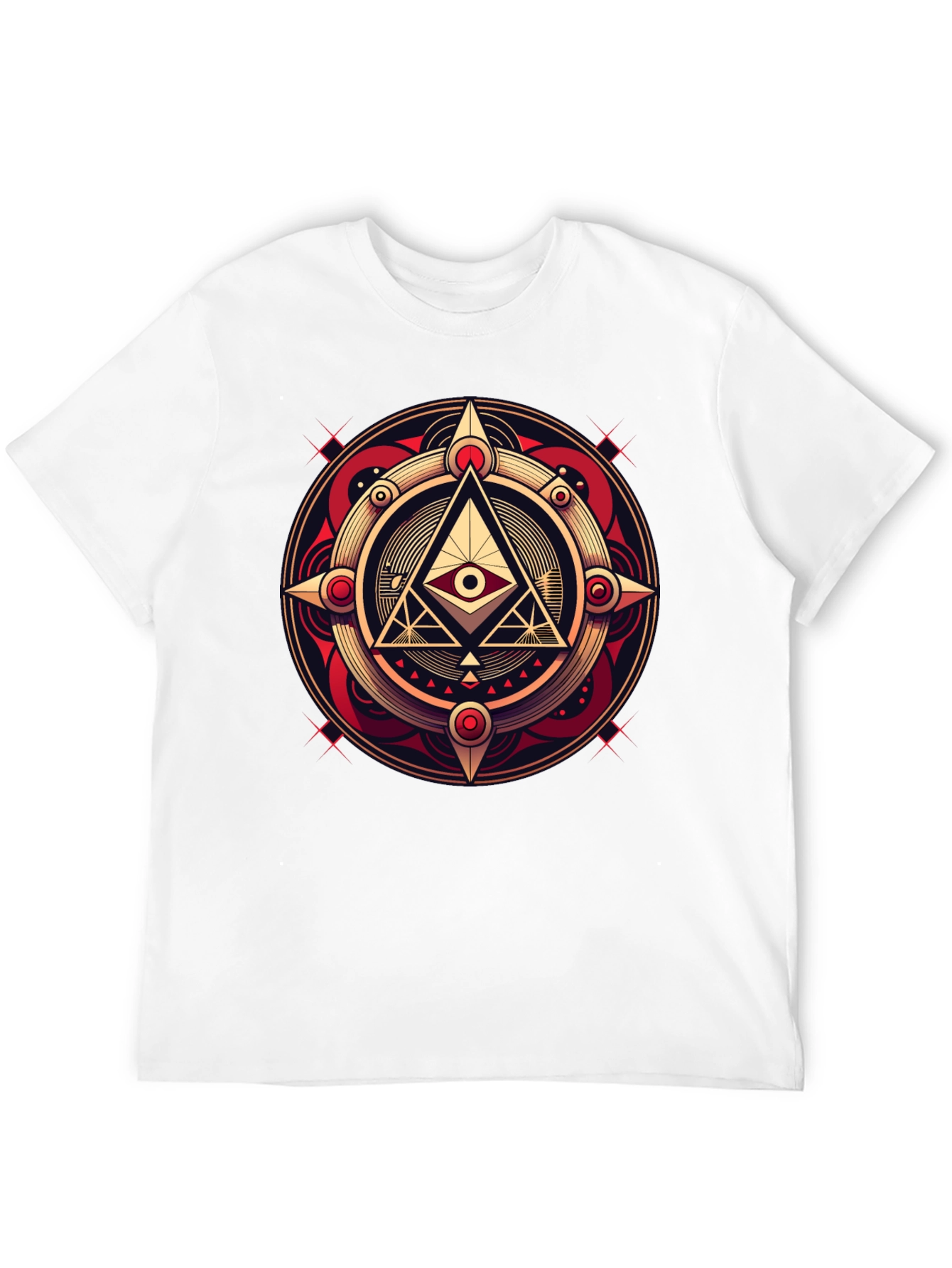 All Seeing Eye Graphic Tee - Illuminati Style Shirt