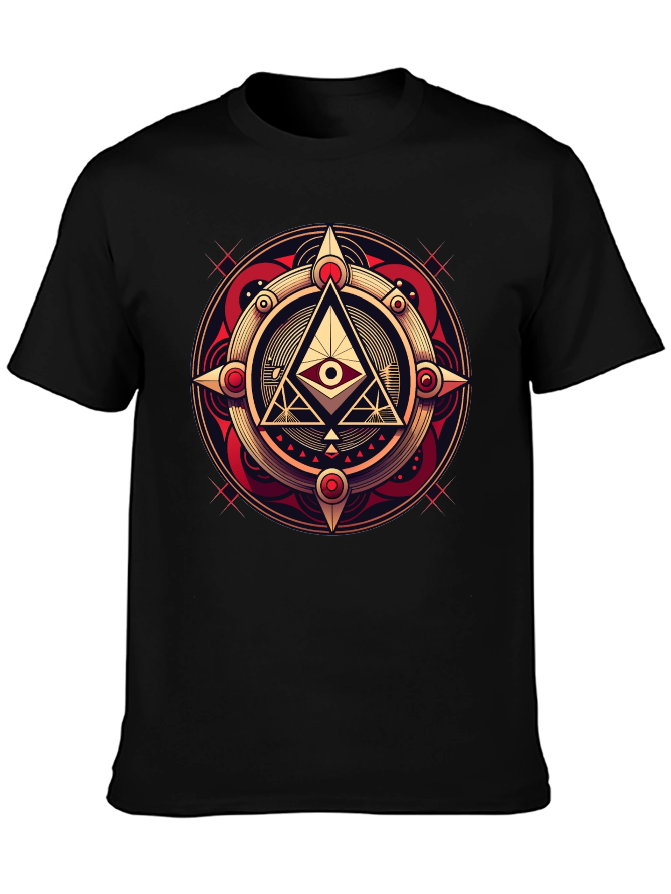All Seeing Eye Graphic Tee - Illuminati Style Shirt
