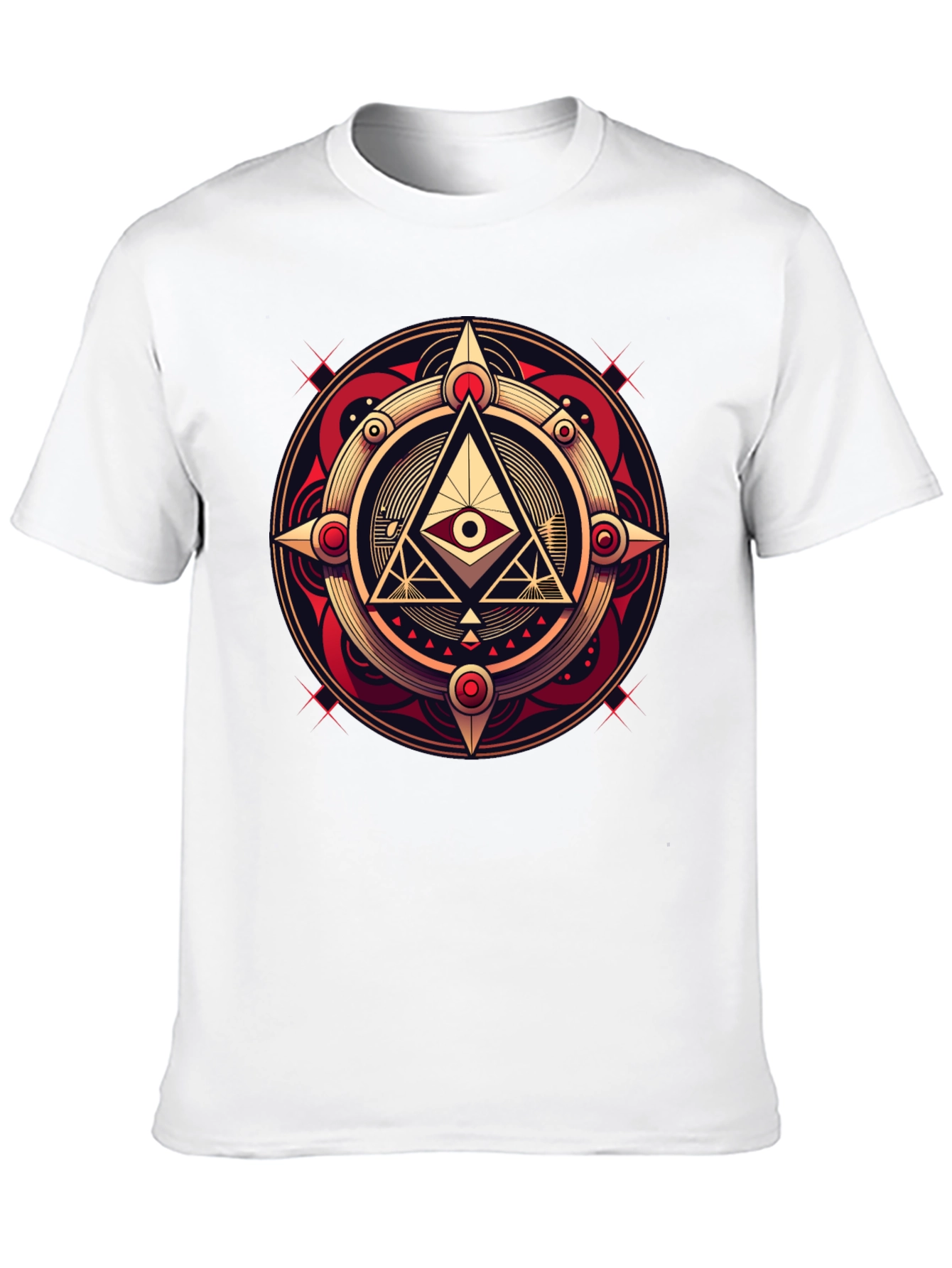All Seeing Eye Graphic Tee - Illuminati Style Shirt