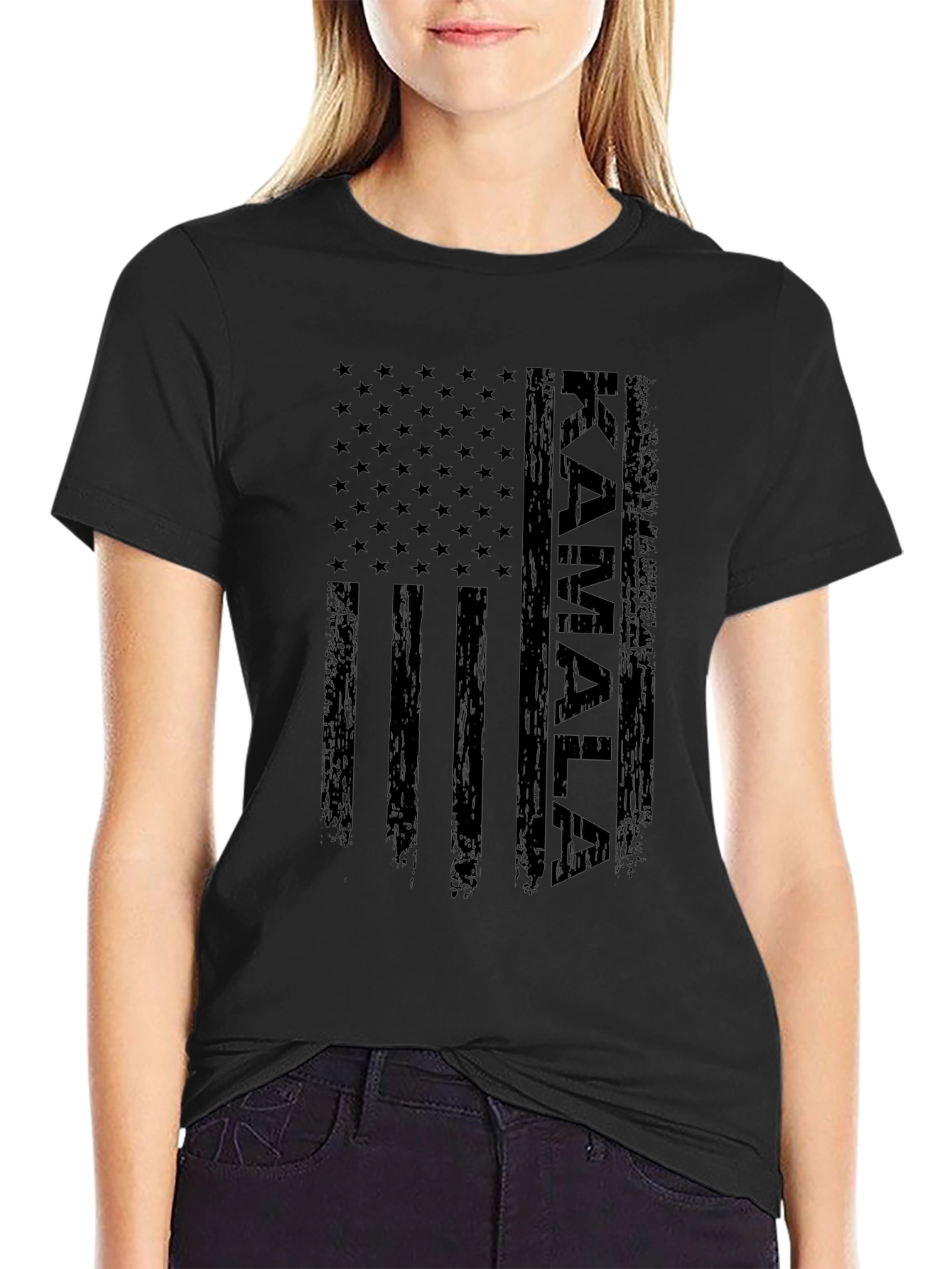 Kamala American Flag Graphic T-Shirt
