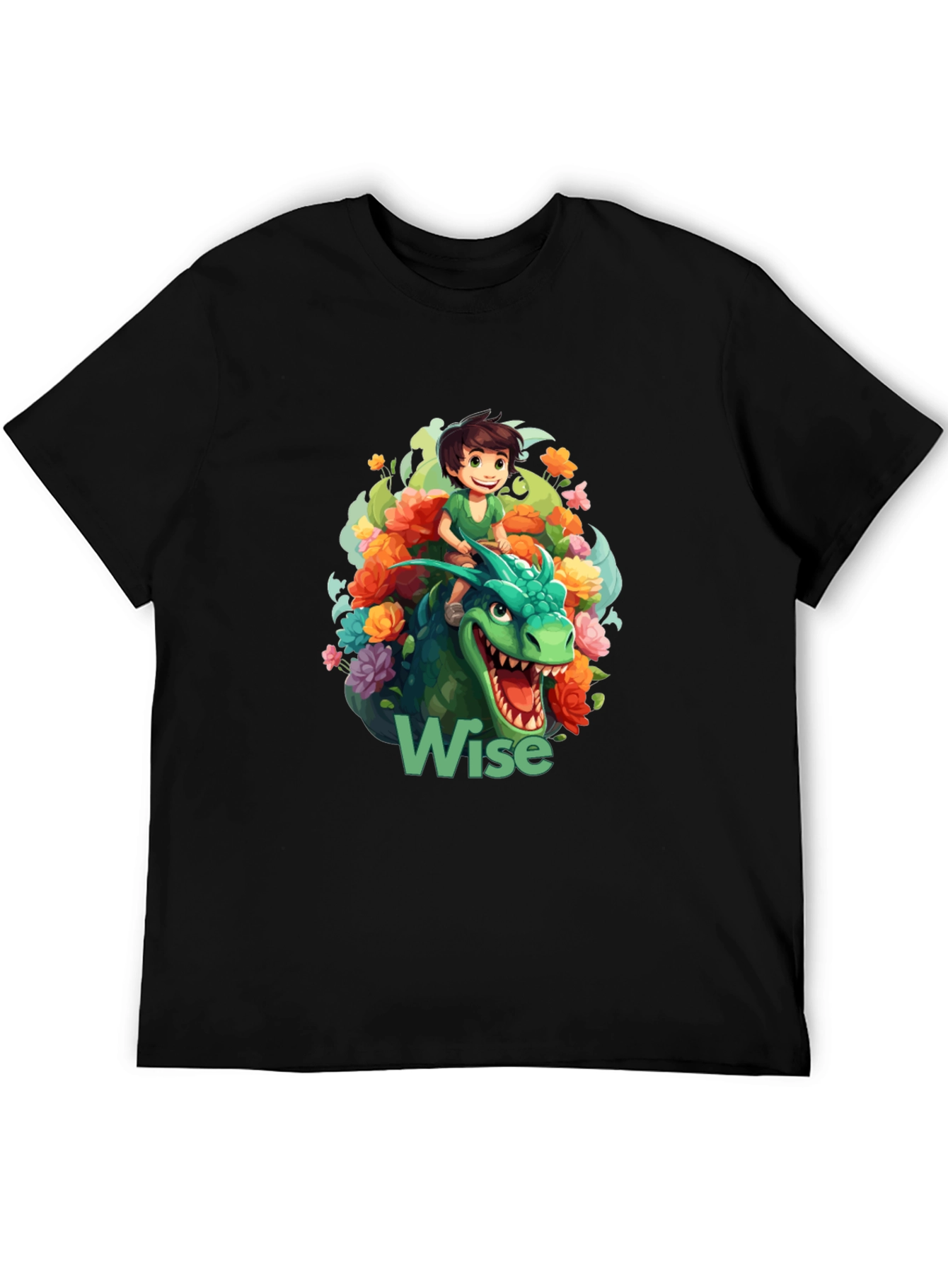 Wise Dragon Rider Graphic T-Shirt