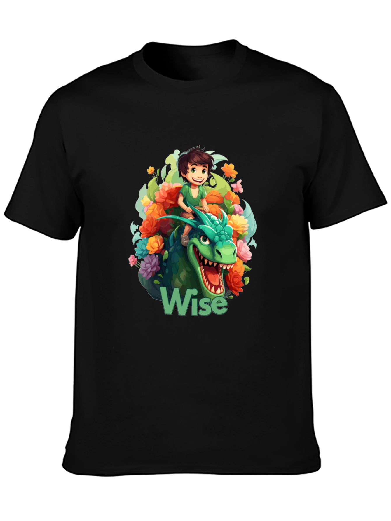 Wise Dragon Rider Graphic T-Shirt