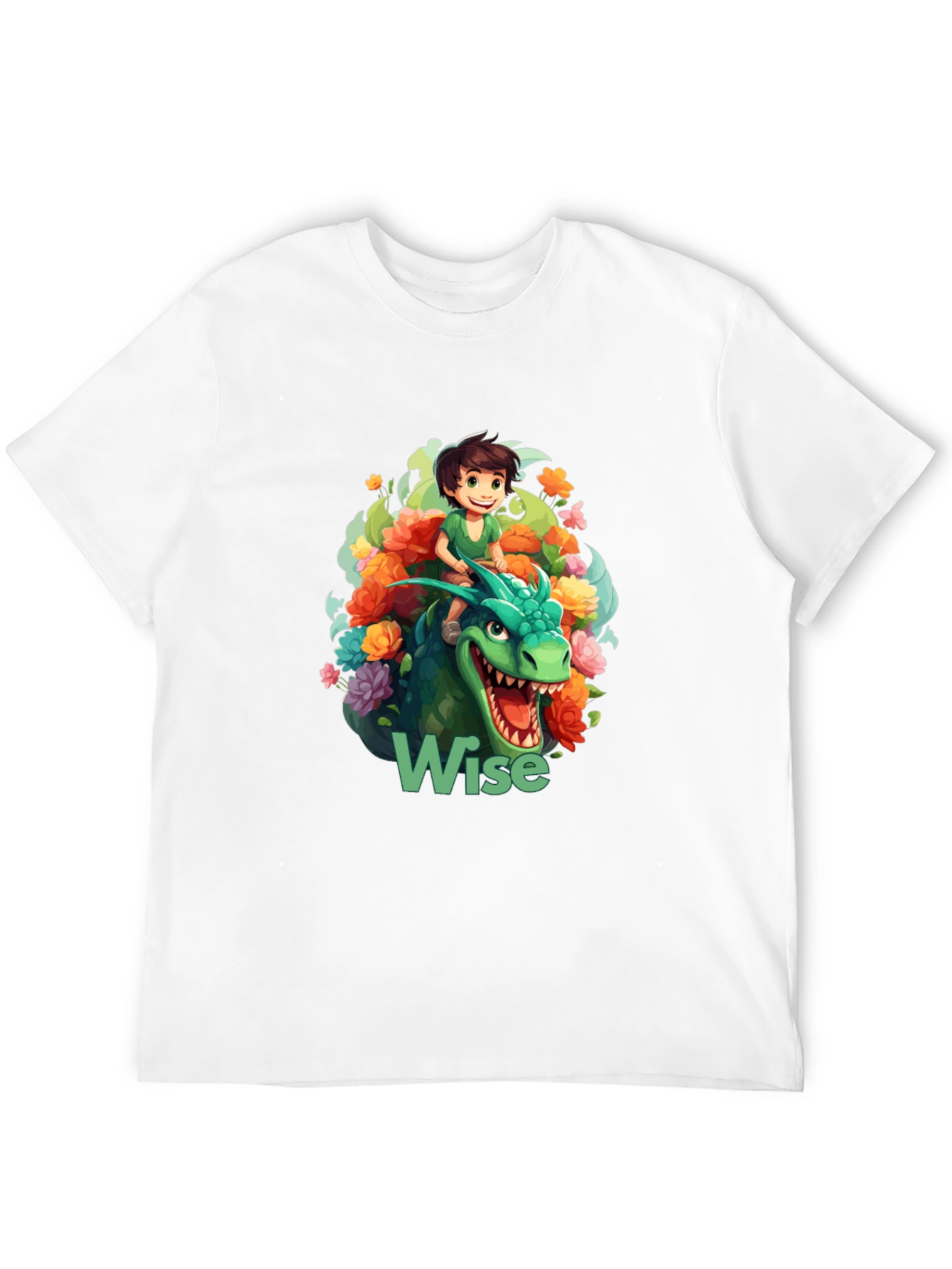 Wise Dragon Rider Graphic T-Shirt