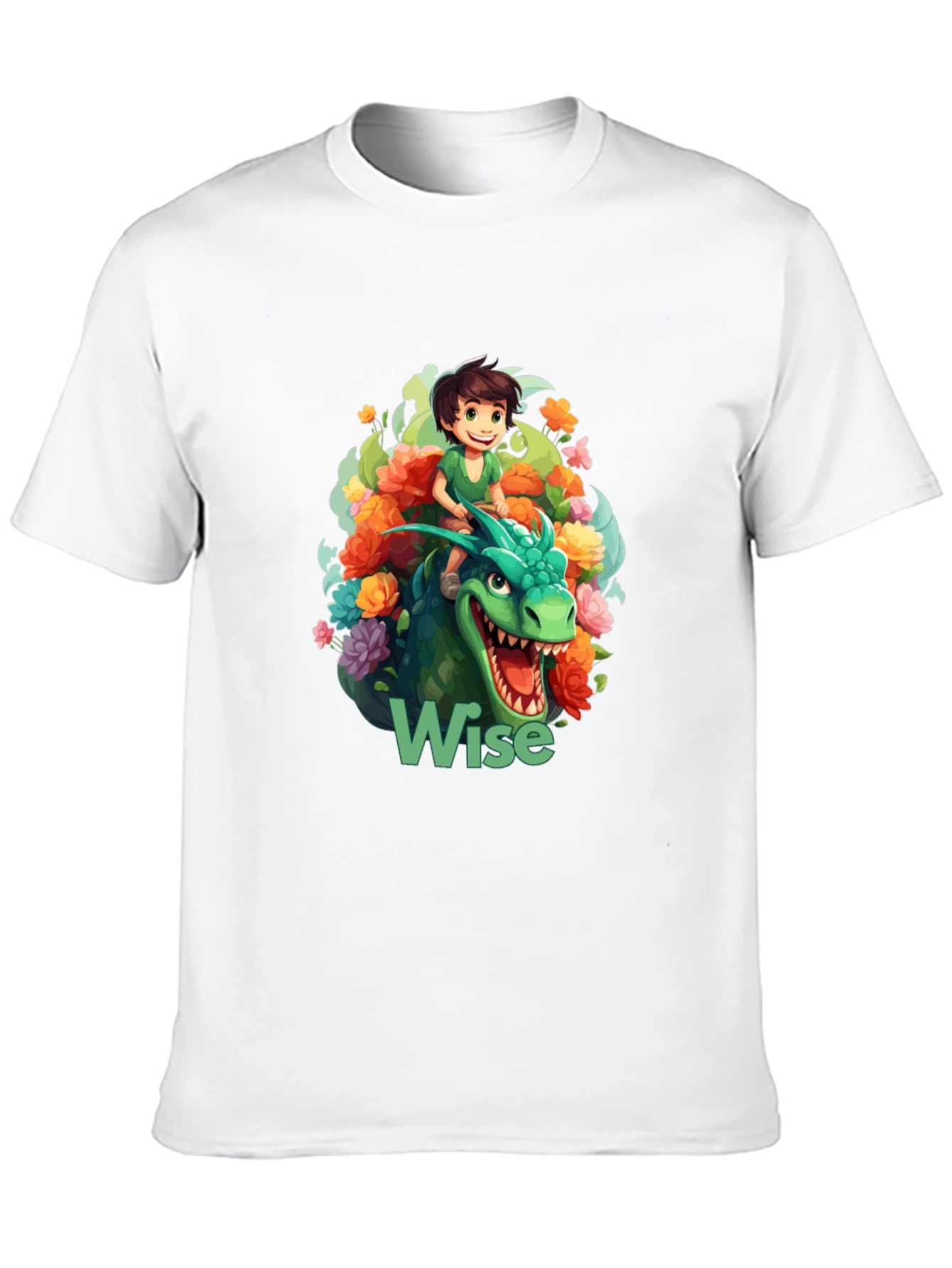 Wise Dragon Rider Graphic T-Shirt