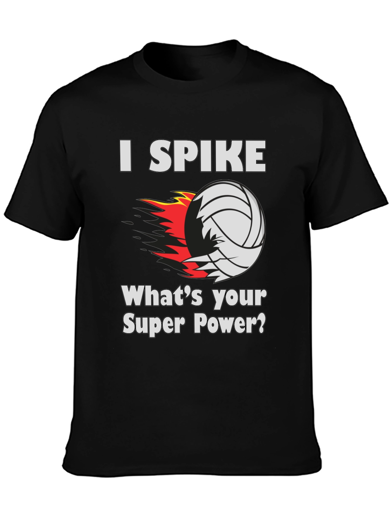 Volleyball Spike Super Power T-Shirt