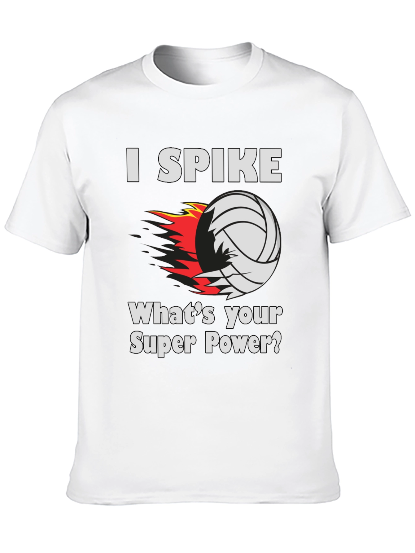 Volleyball Spike Super Power T-Shirt