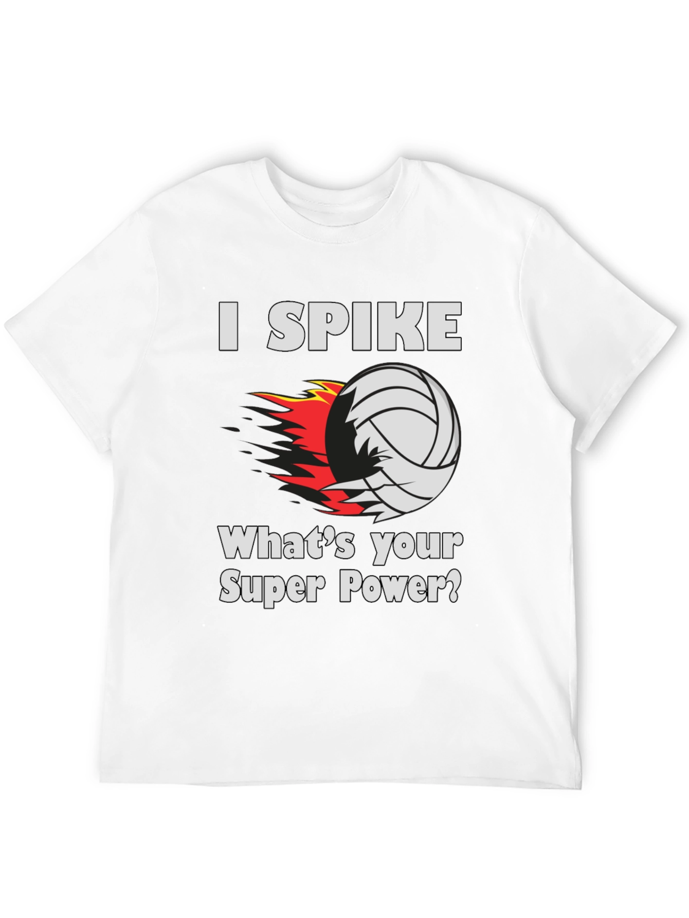 Volleyball Spike Super Power T-Shirt