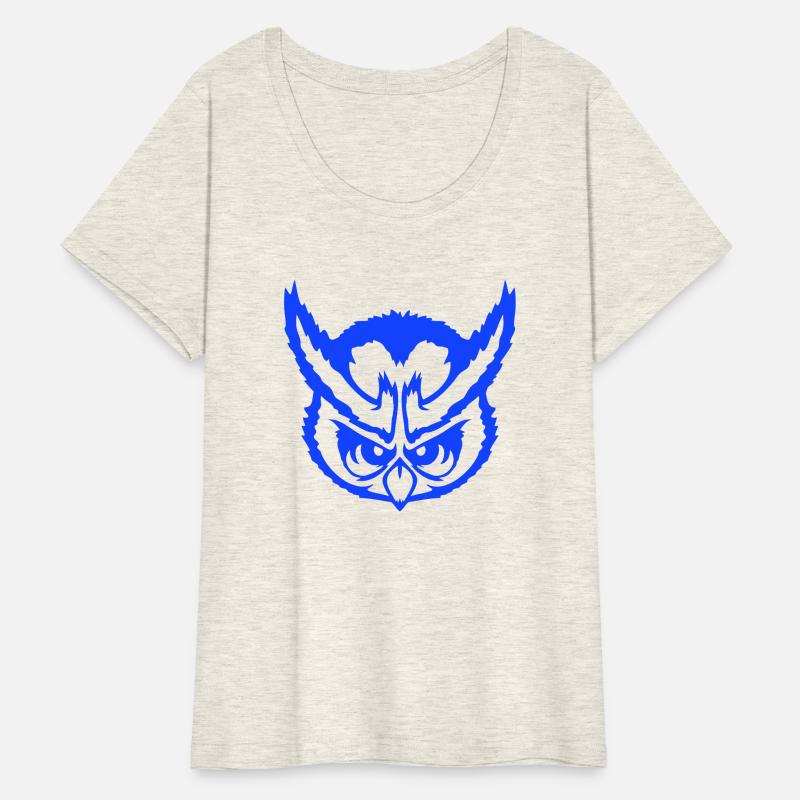 Owl looks evil dangerous cool face head comic fun