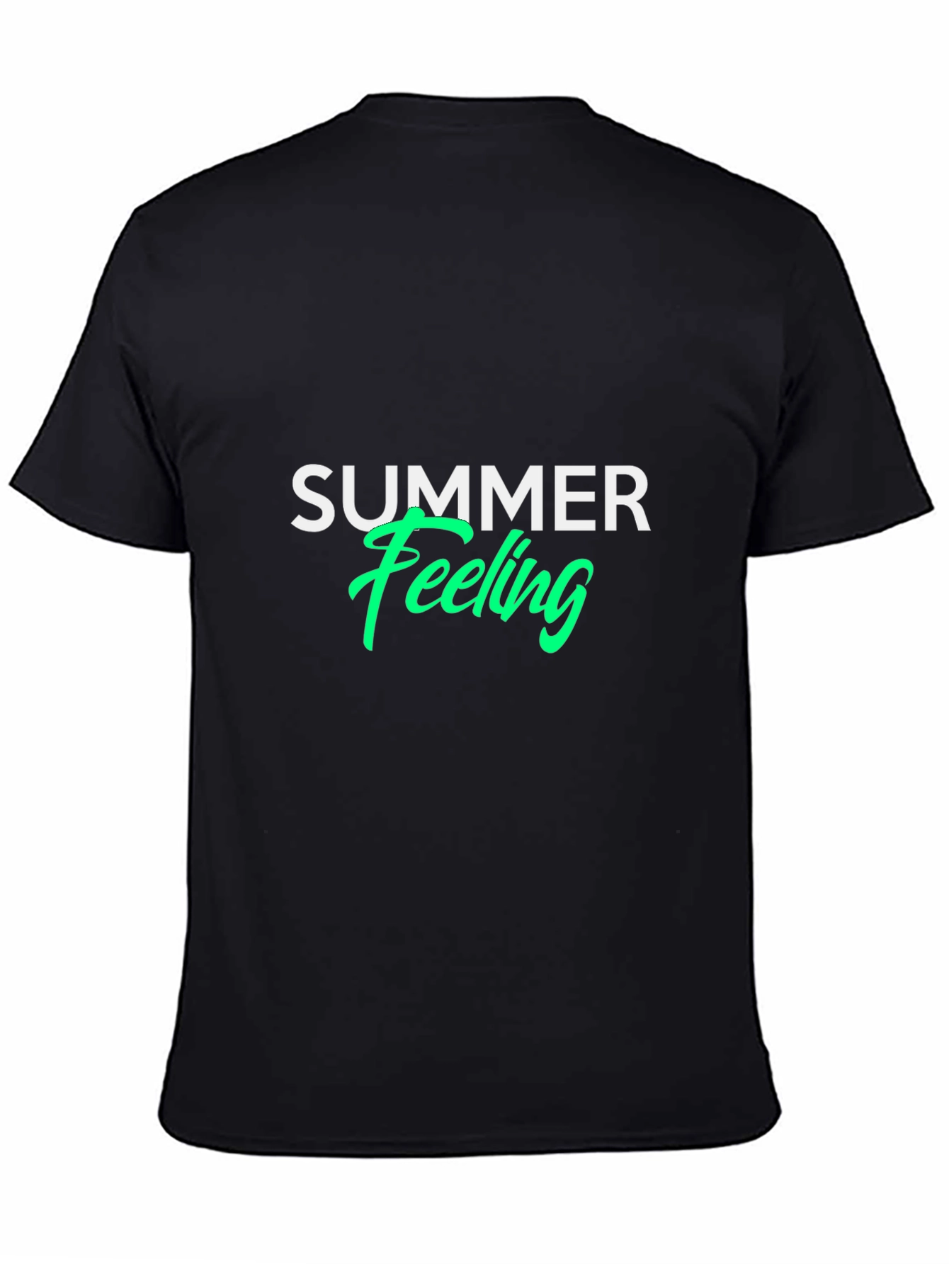 Summer Feeling Black T-Shirt