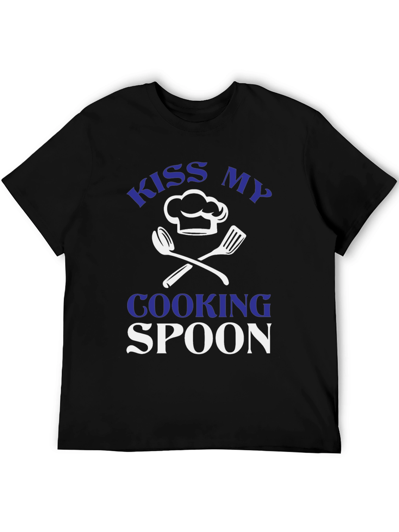 Kiss My Cooking Spoon T-Shirt Chef Cook Gift