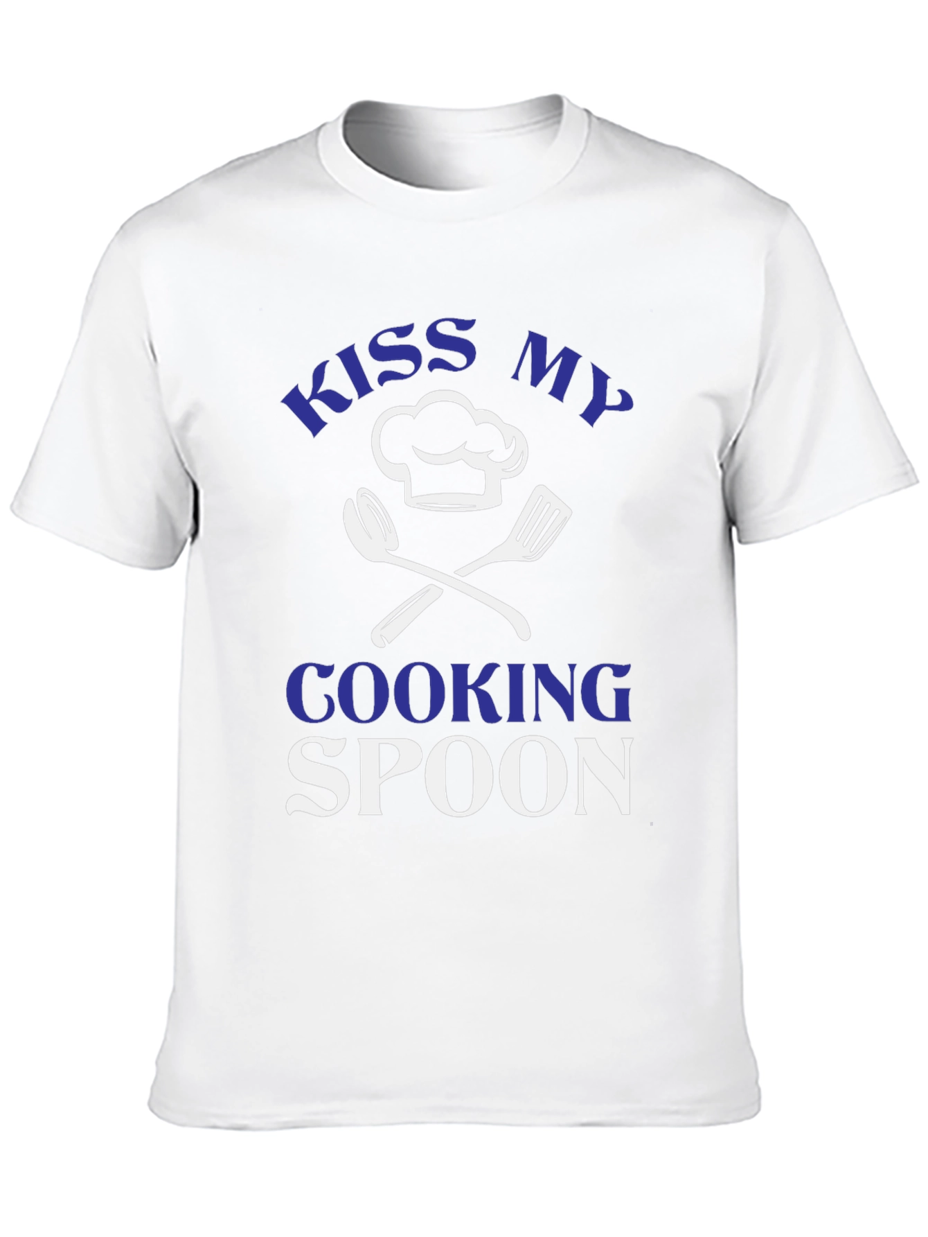 Kiss My Cooking Spoon T-Shirt Chef Cook Gift