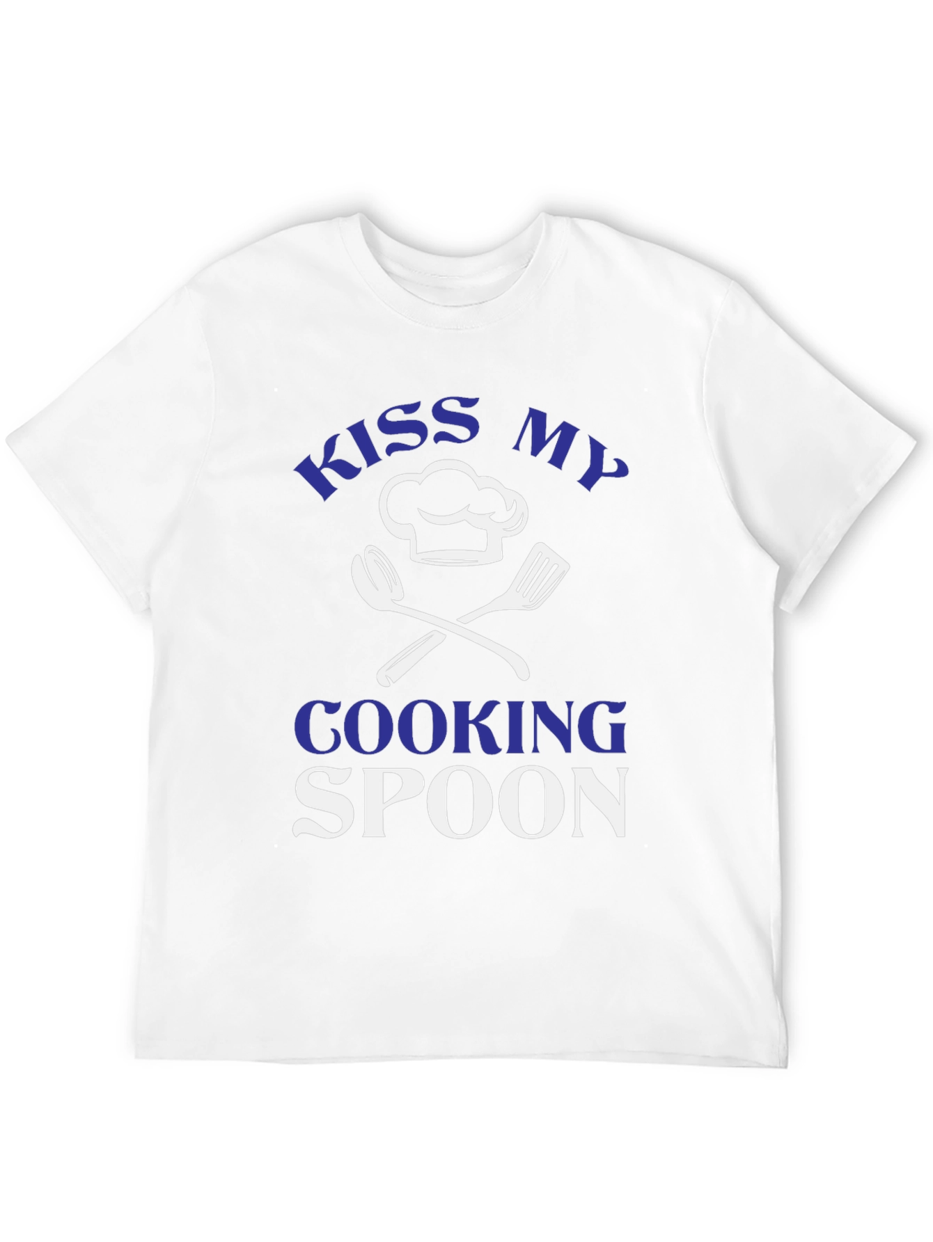 Kiss My Cooking Spoon T-Shirt Chef Cook Gift