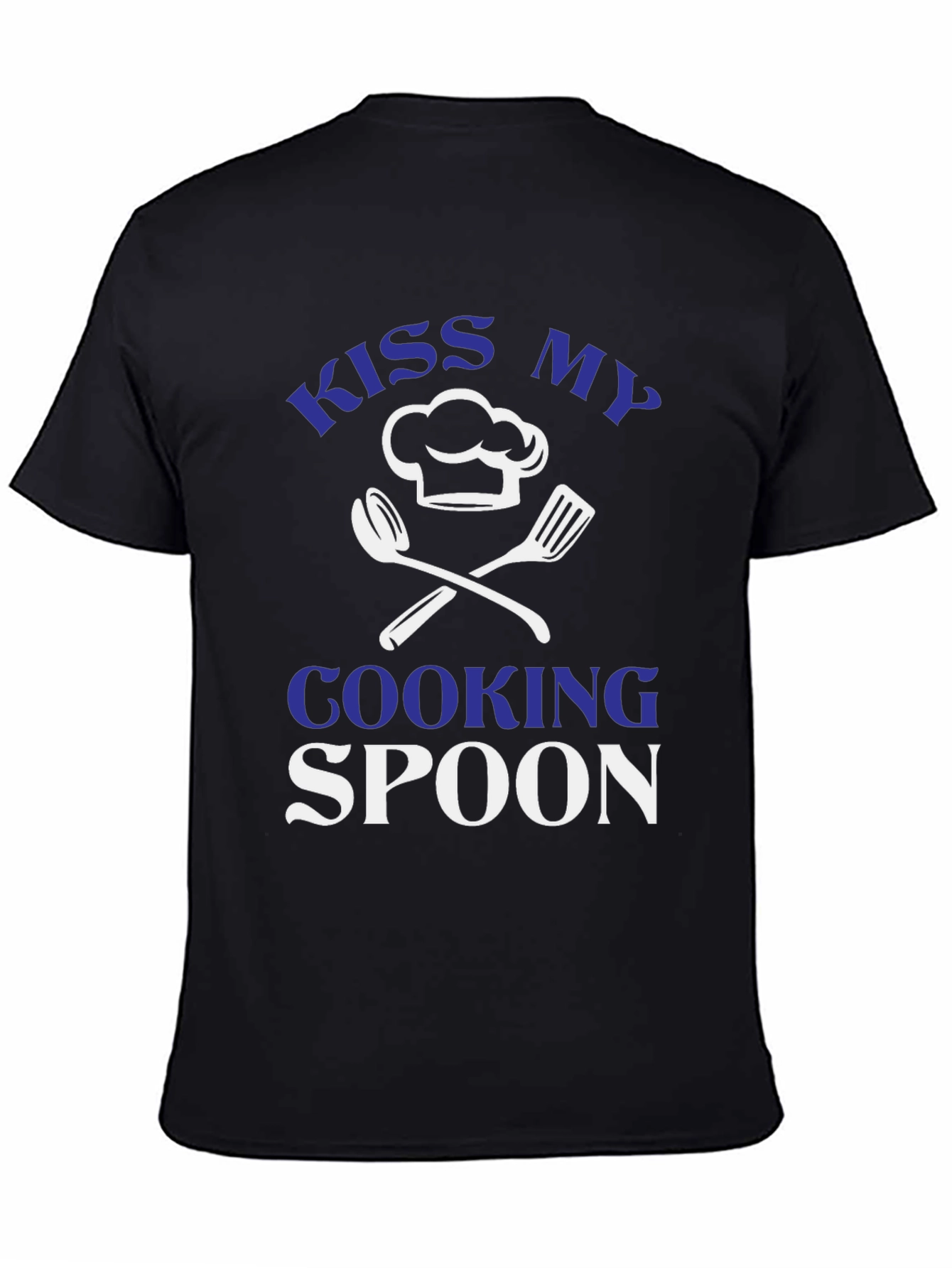 Kiss My Cooking Spoon T-Shirt Chef Cook Gift