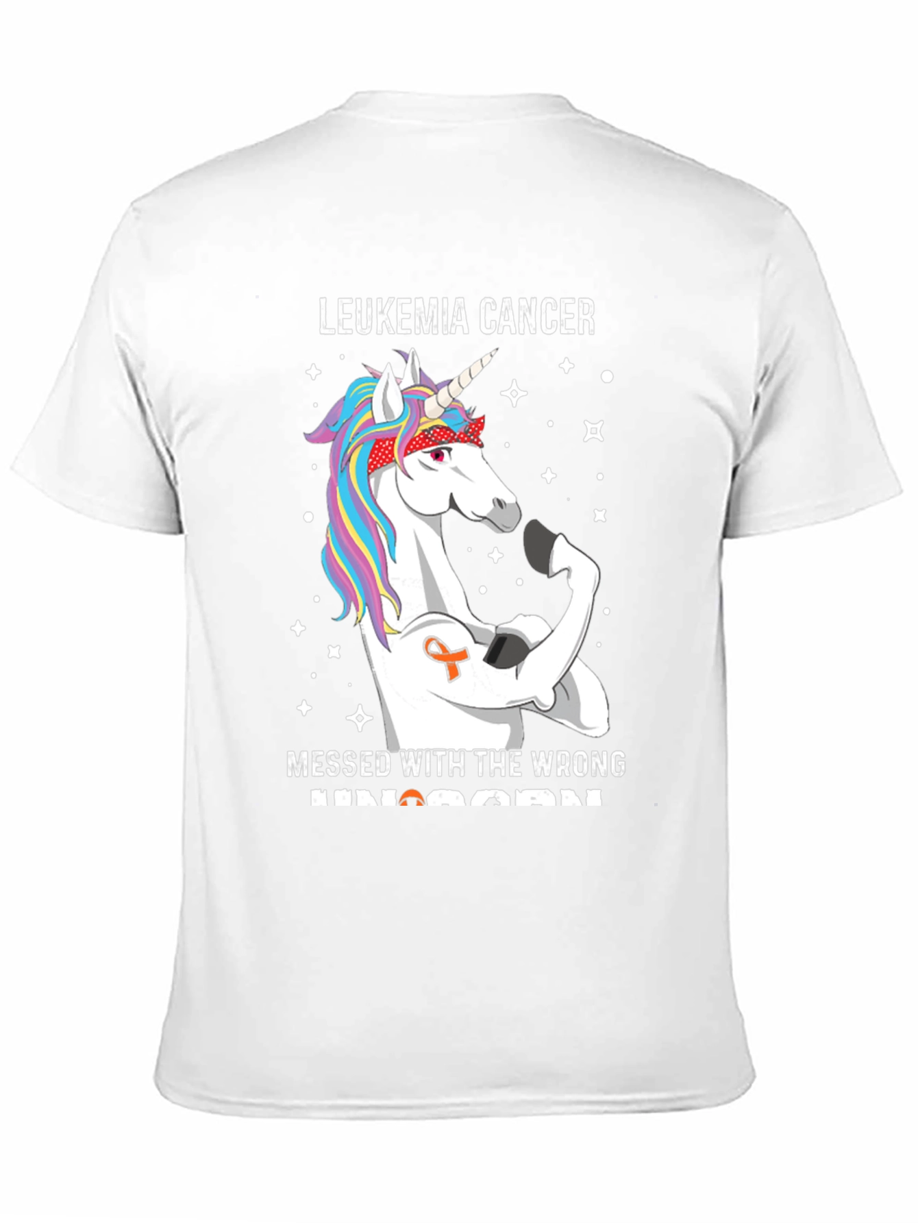 Leukemia Cancer Unicorn Graphic T-Shirt