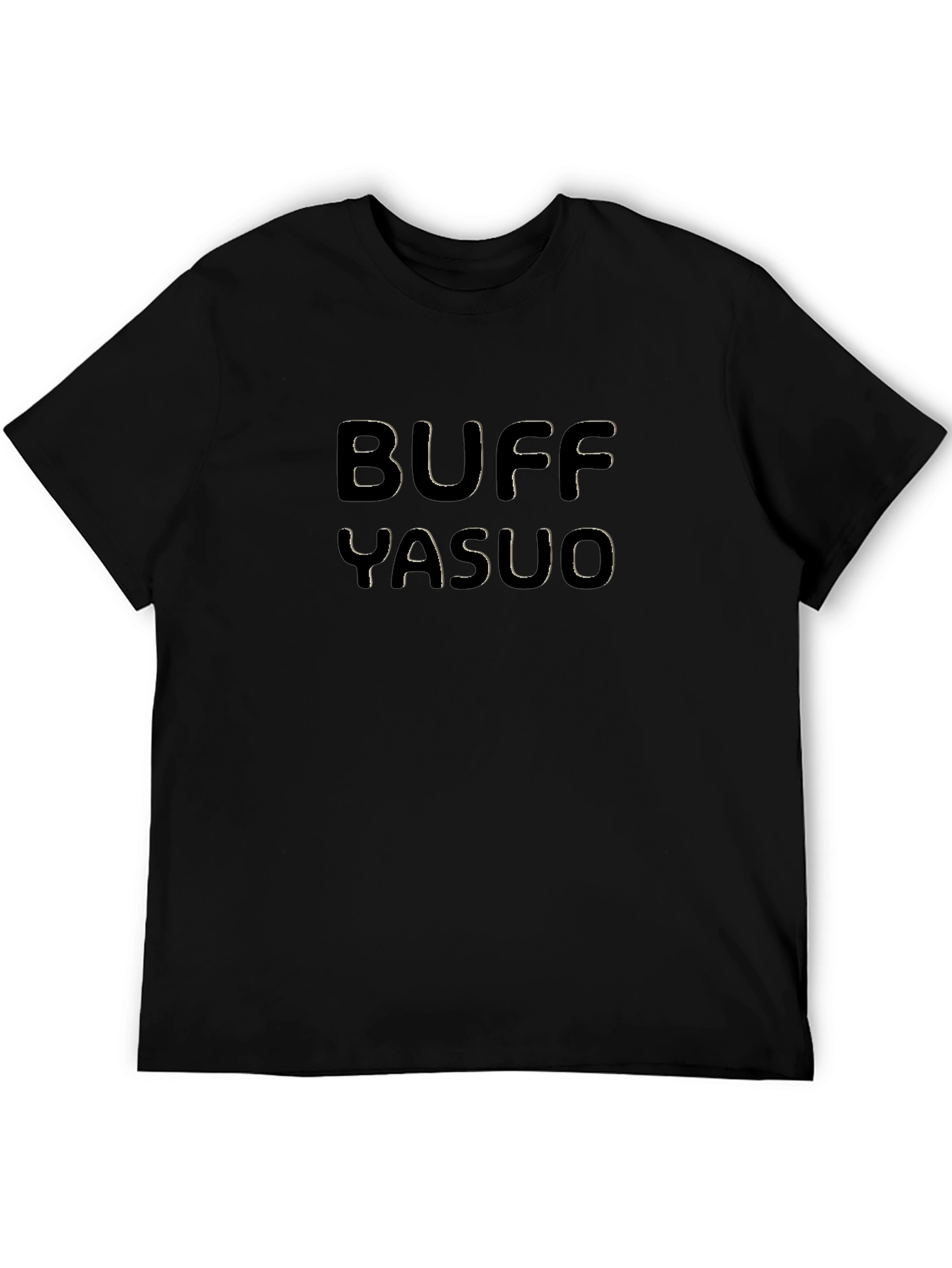 Buff Yasuo Black Graphic Tee