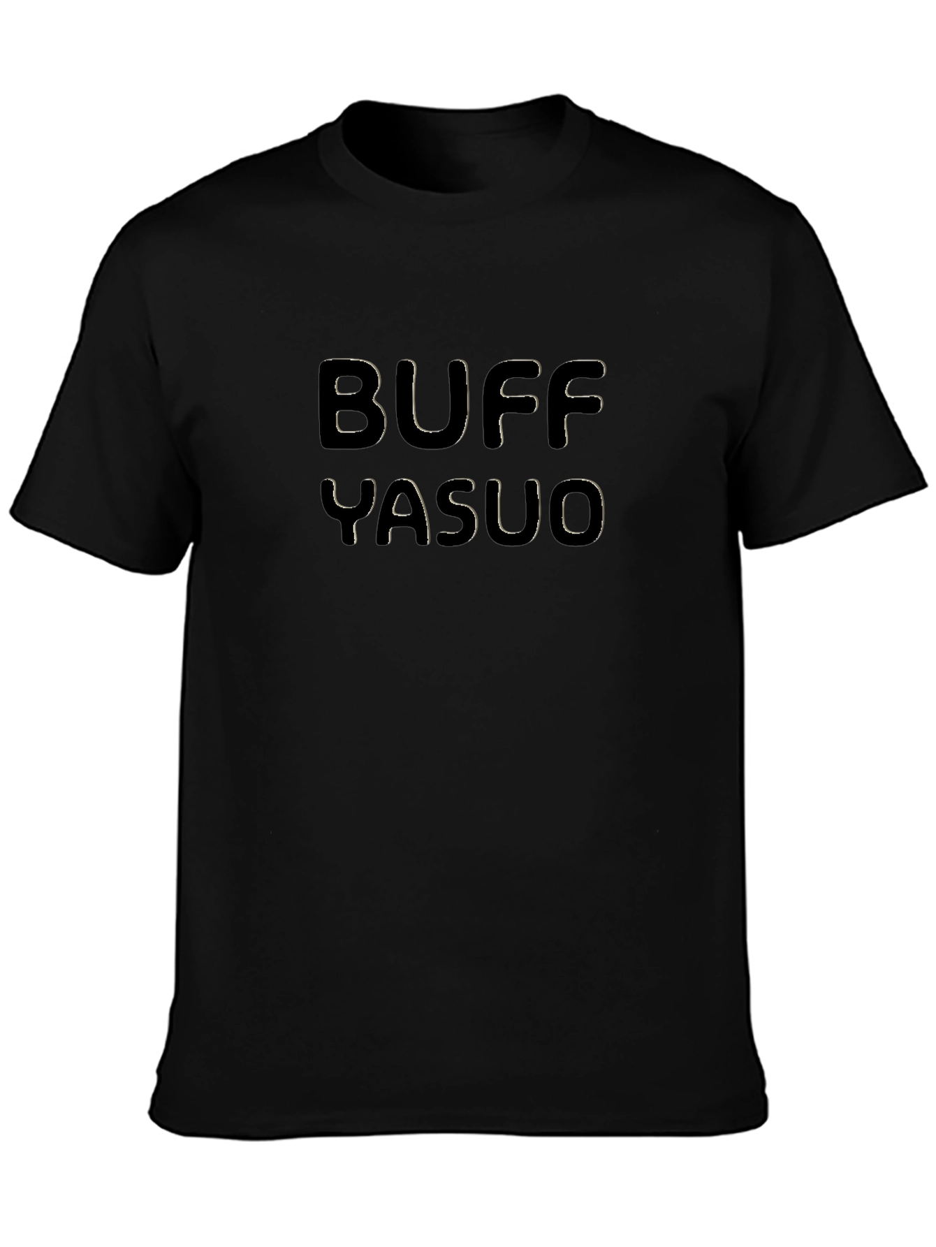 Buff Yasuo Black Graphic Tee
