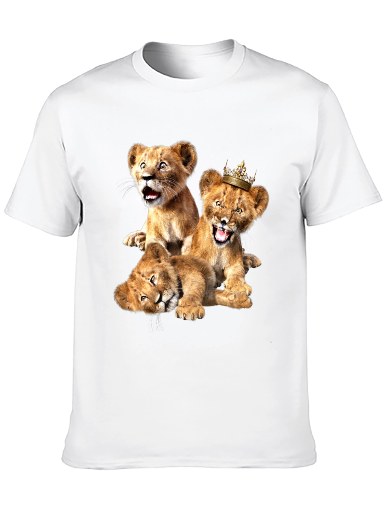 Lion Cub Graphic Tee - Unisex Black T-Shirt