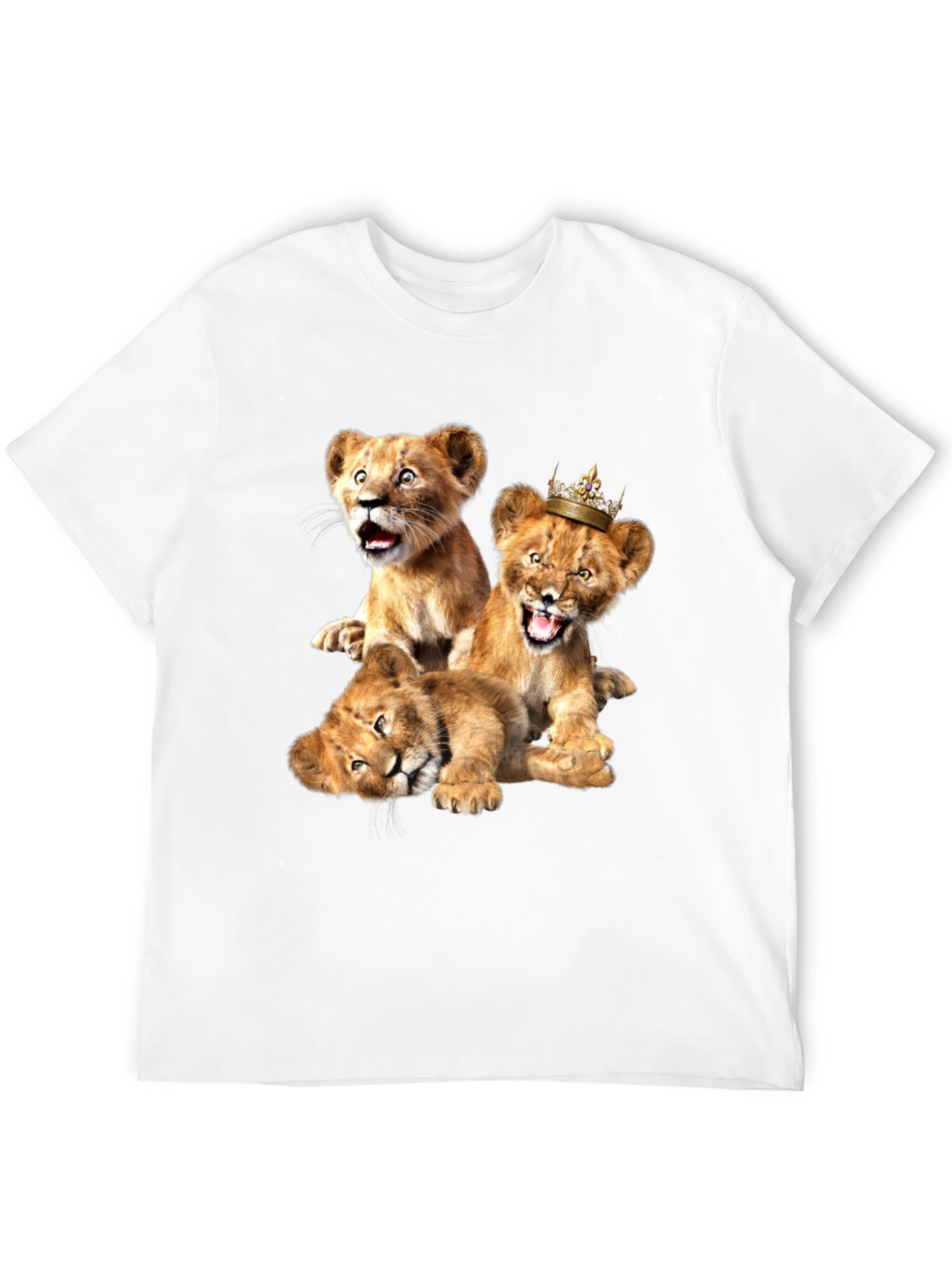 Lion Cub Graphic Tee - Unisex Black T-Shirt