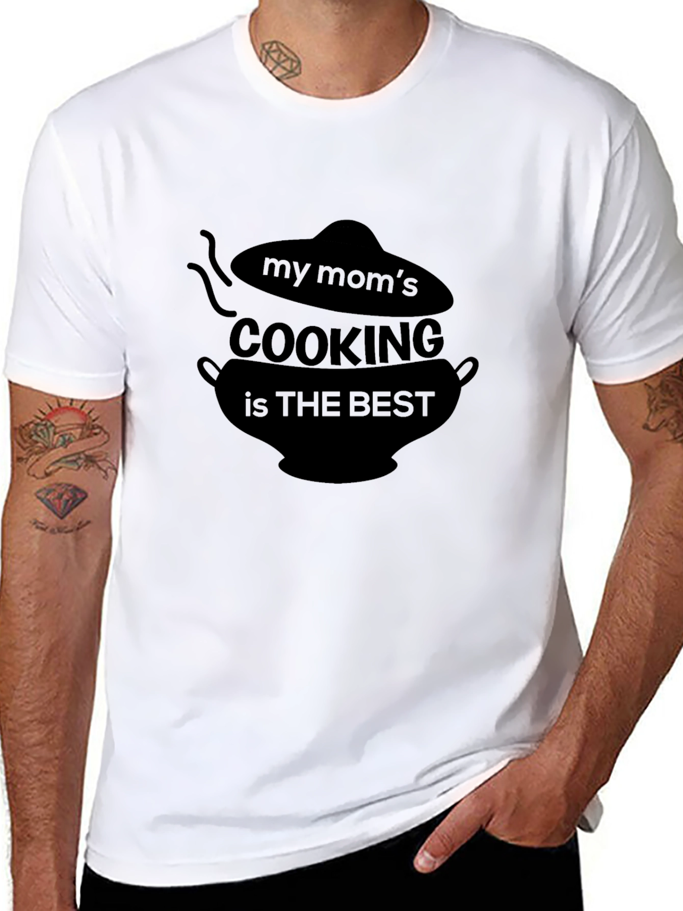 My Moms Cooking is the Best Black T-Shirt