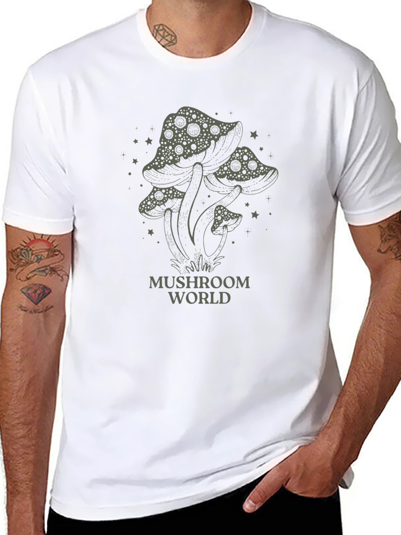 Mushroom World Graphic T-Shirt