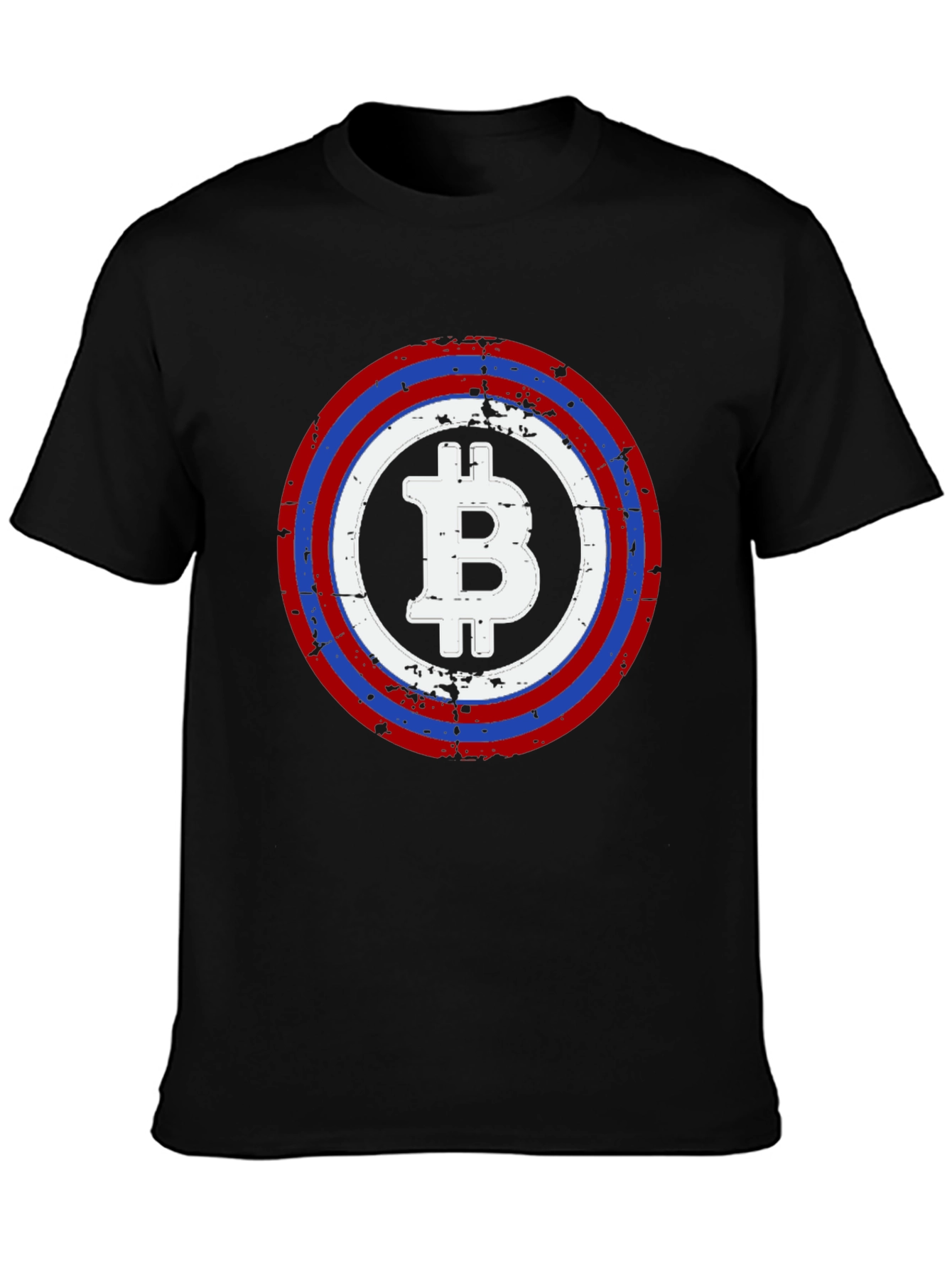 Bitcoin Captain Shield T-Shirt - Crypto Tee