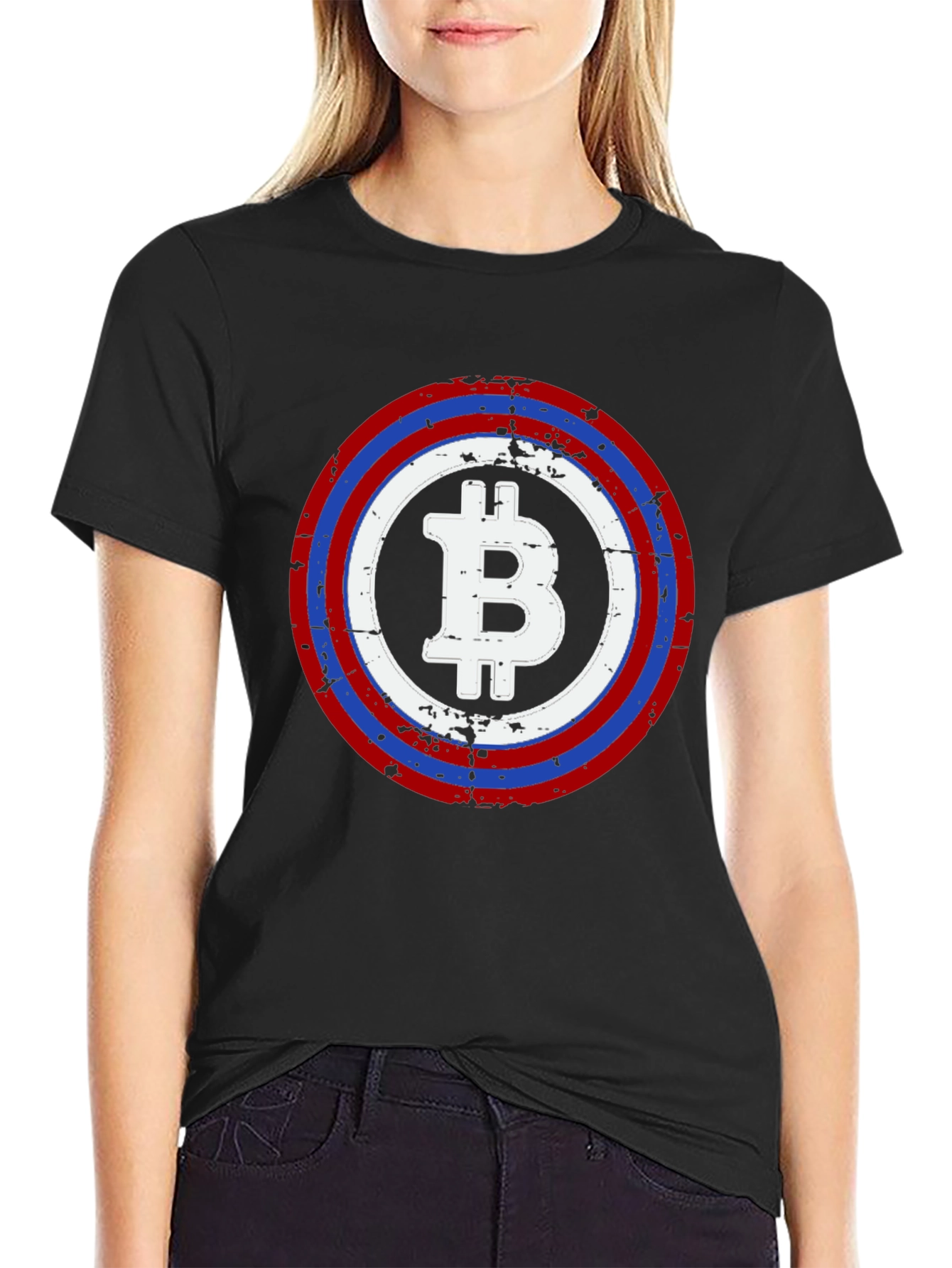 Bitcoin Captain Shield T-Shirt - Crypto Tee