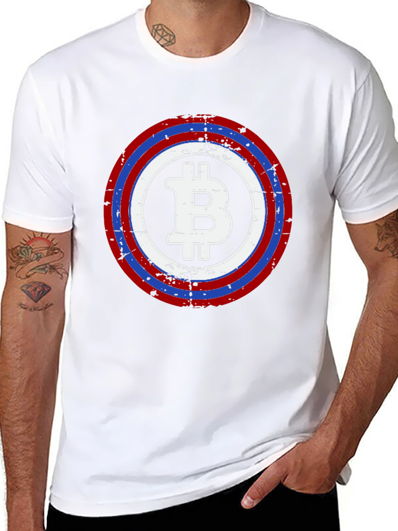Bitcoin Captain Shield T-Shirt - Crypto Tee