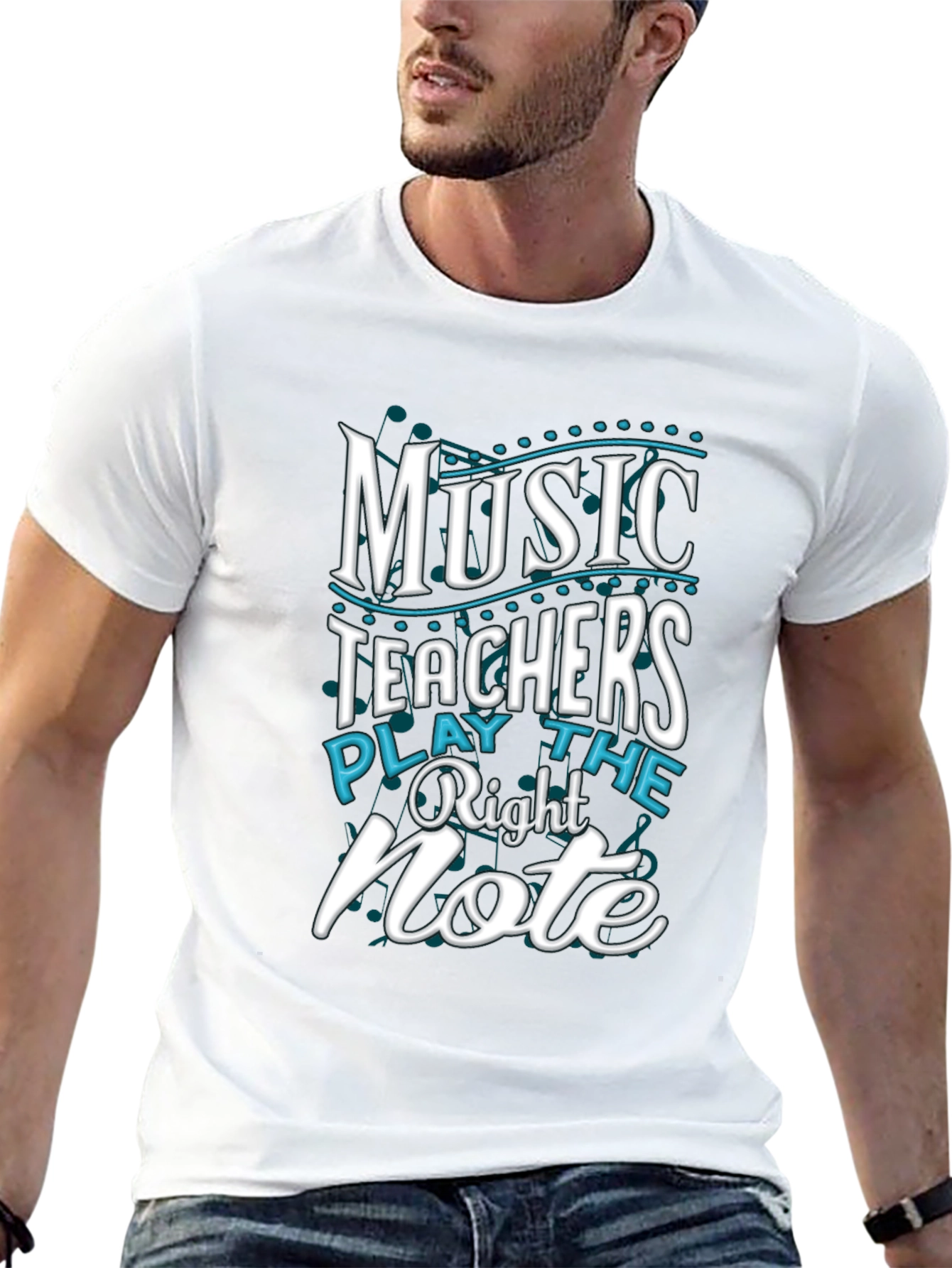 Music Teacher T-Shirt - Play the Right Note