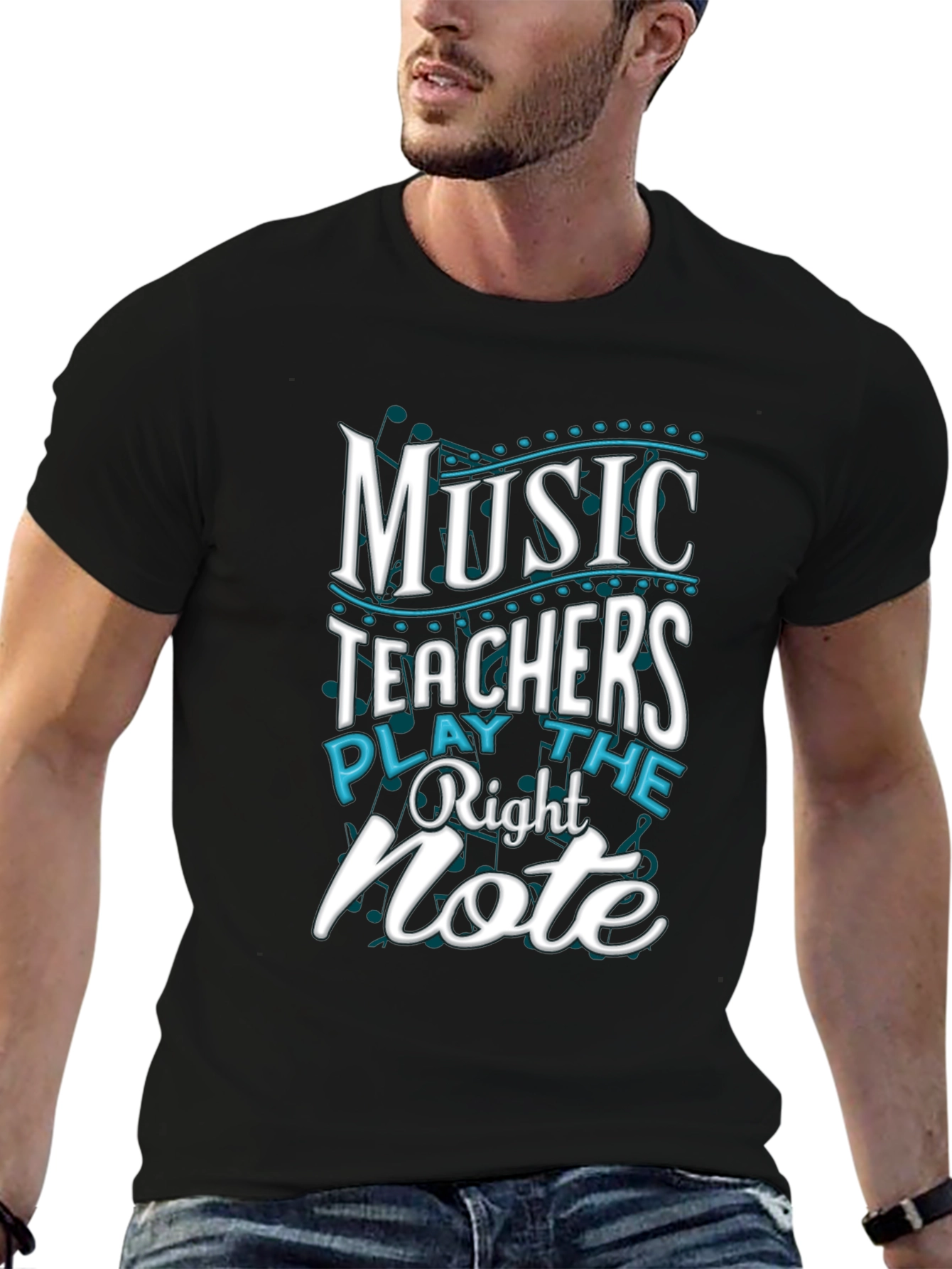 Music Teacher T-Shirt - Play the Right Note