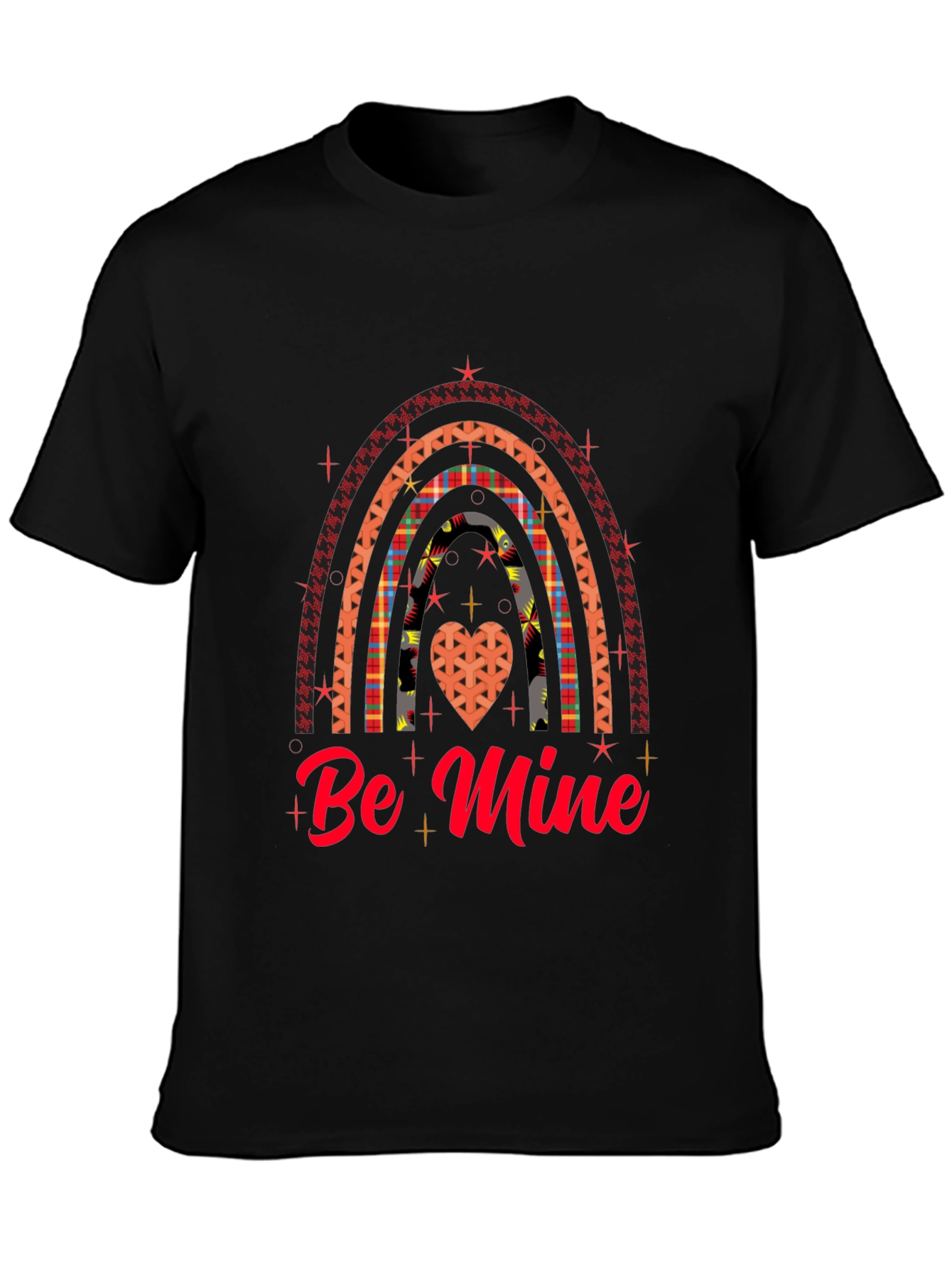 Be Mine Rainbow Heart Valentines Day T-Shirt