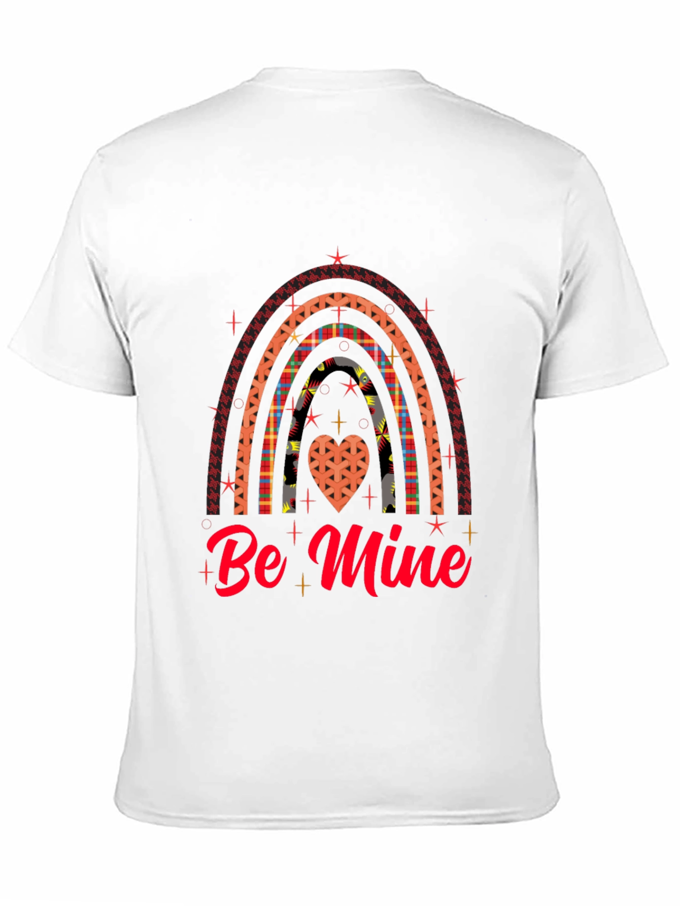 Be Mine Rainbow Heart Valentines Day T-Shirt