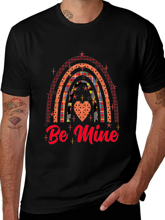 Be Mine Rainbow Heart Valentines Day T-Shirt