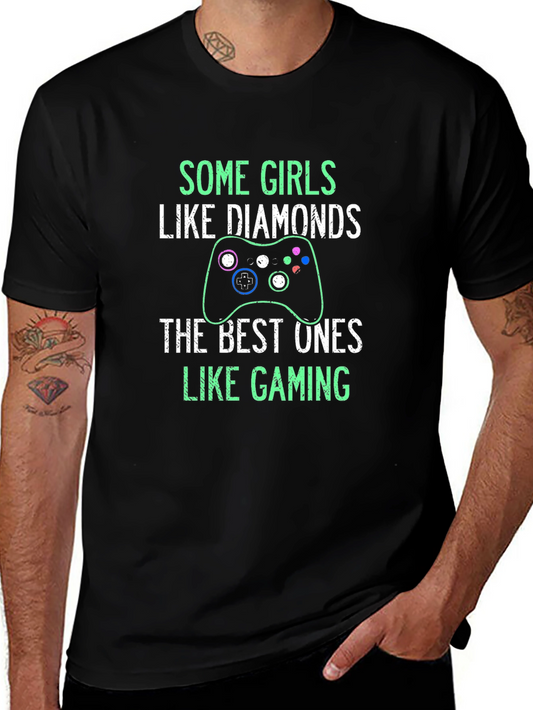 Gamer Girl T-Shirt: Some Girls Like Gaming