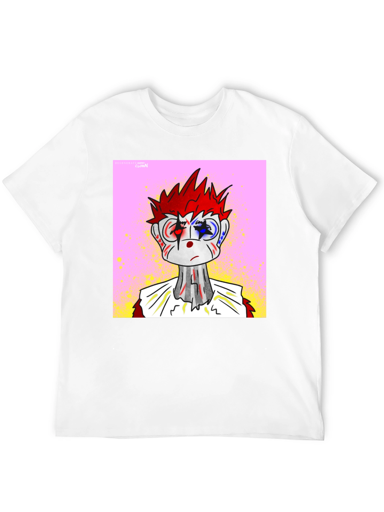 Clown NFT Black Tee - Unique Graphic Design