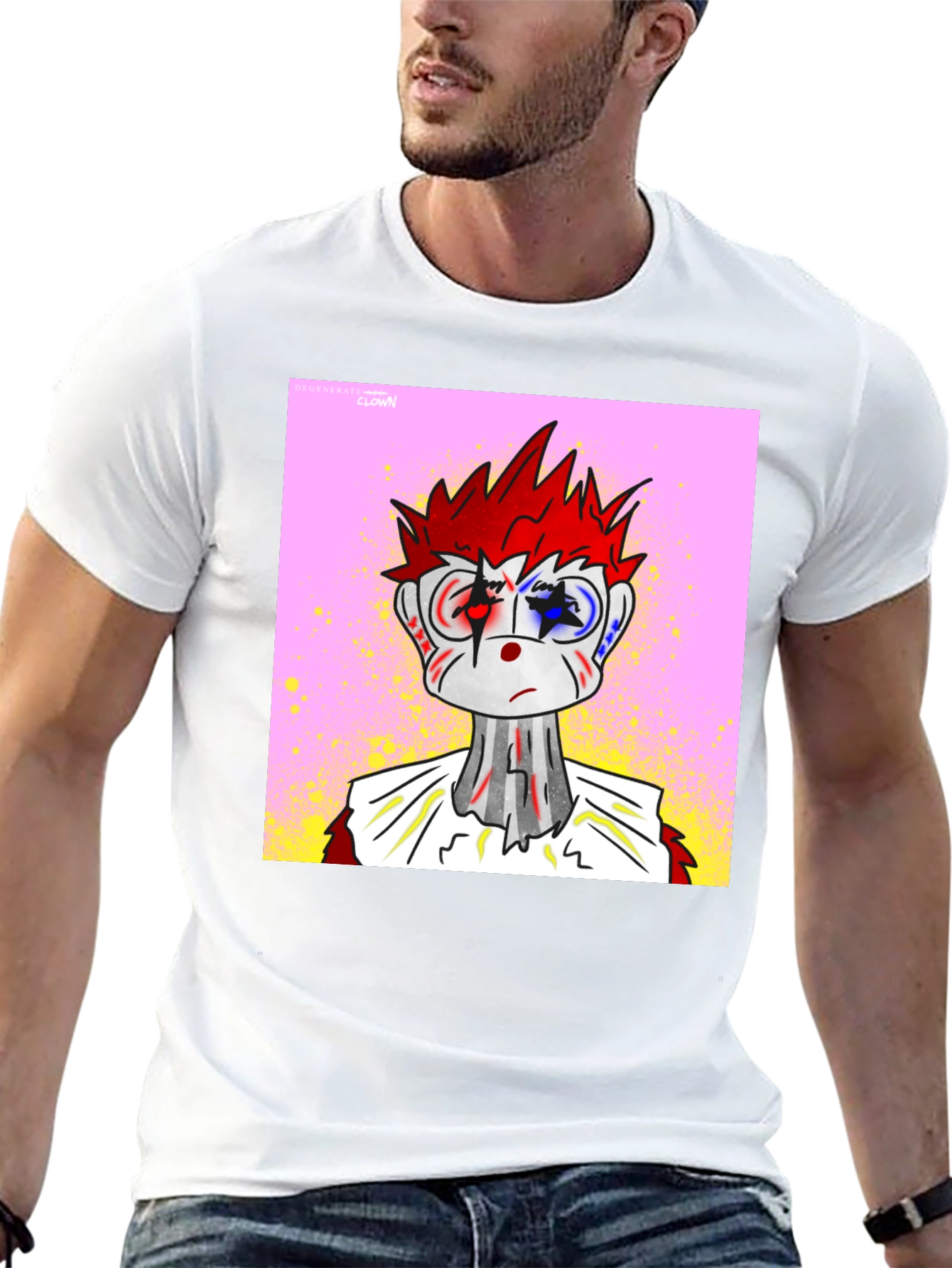 Clown NFT Black Tee - Unique Graphic Design