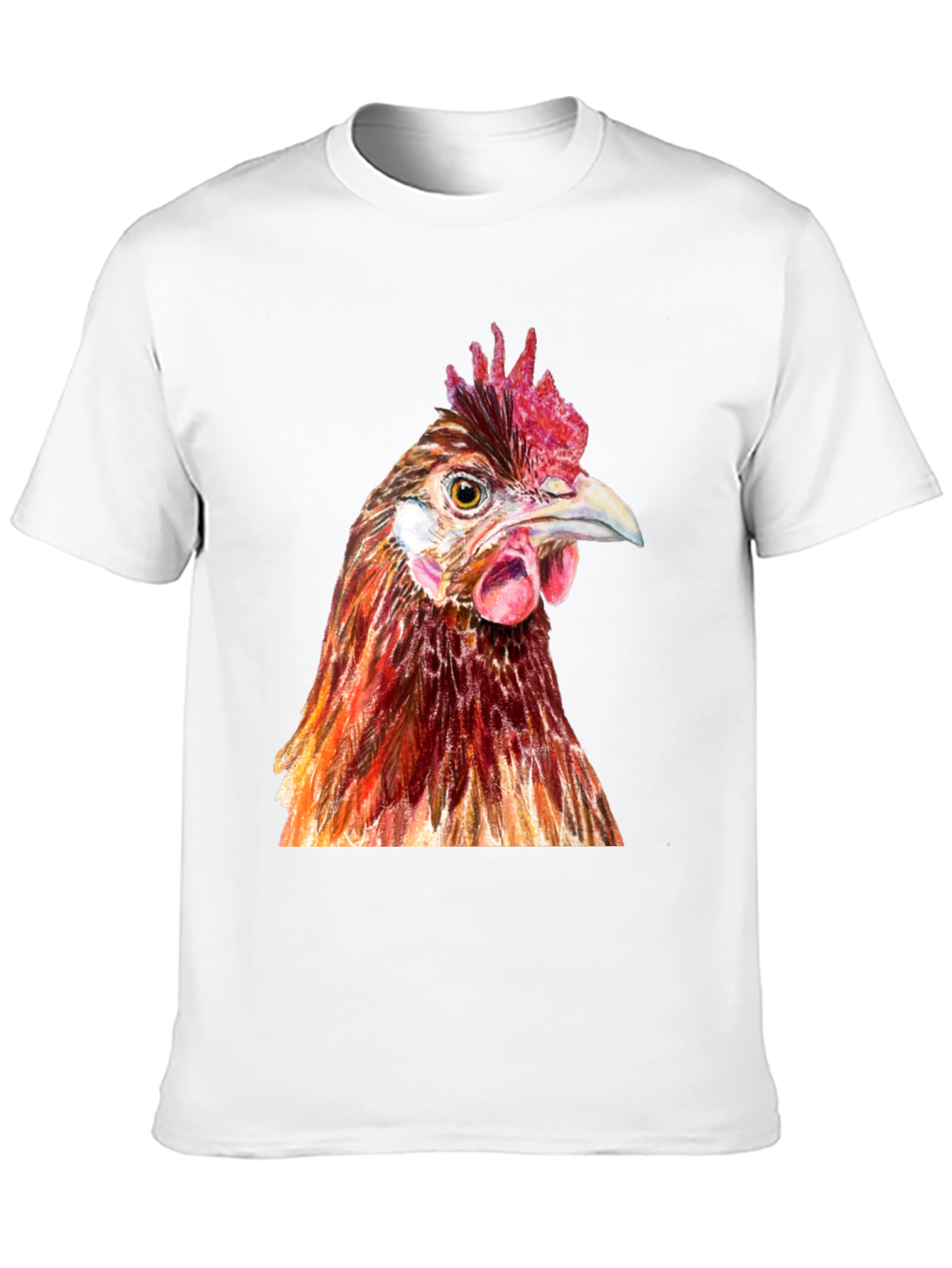 Chicken Graphic Tee - Black Cotton T-Shirt