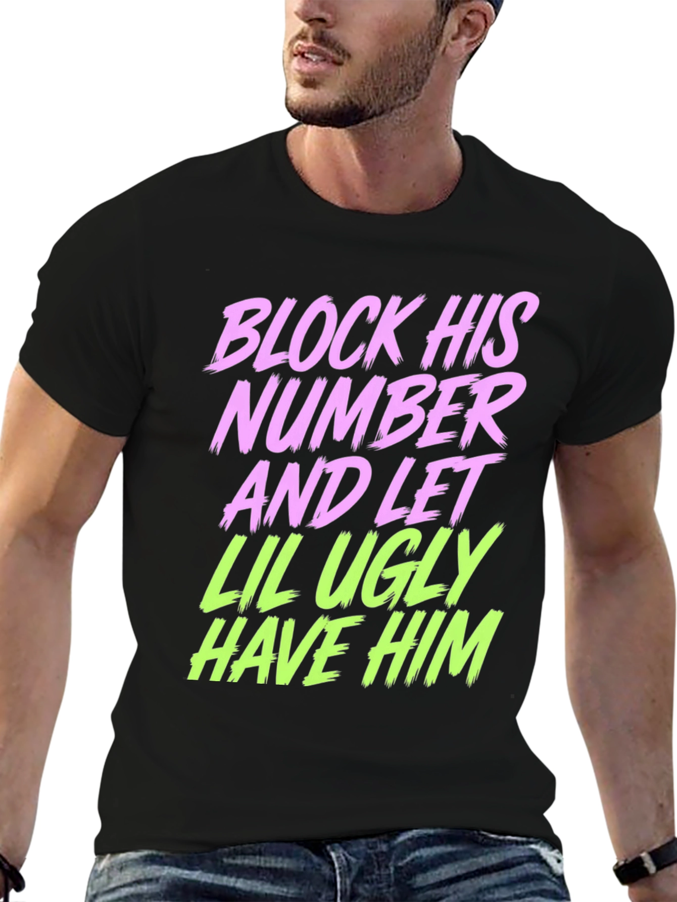 Block His Number Graphic Tee