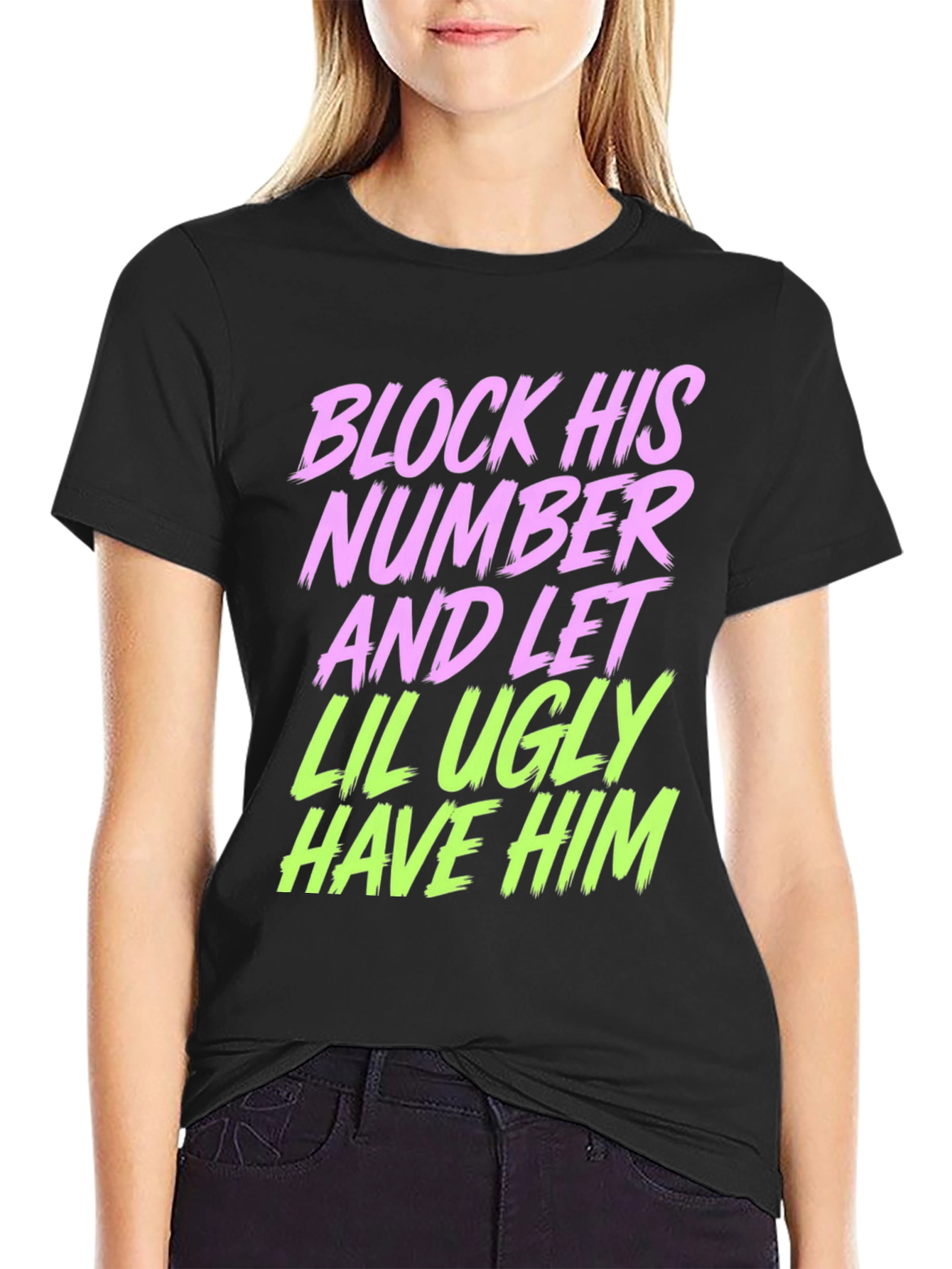 Block His Number Graphic Tee