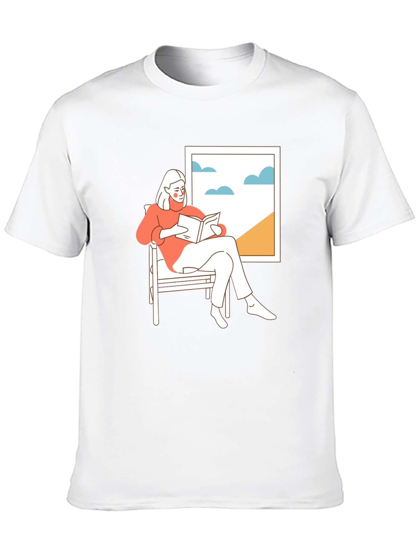 Relaxing Reader Black T-Shirt