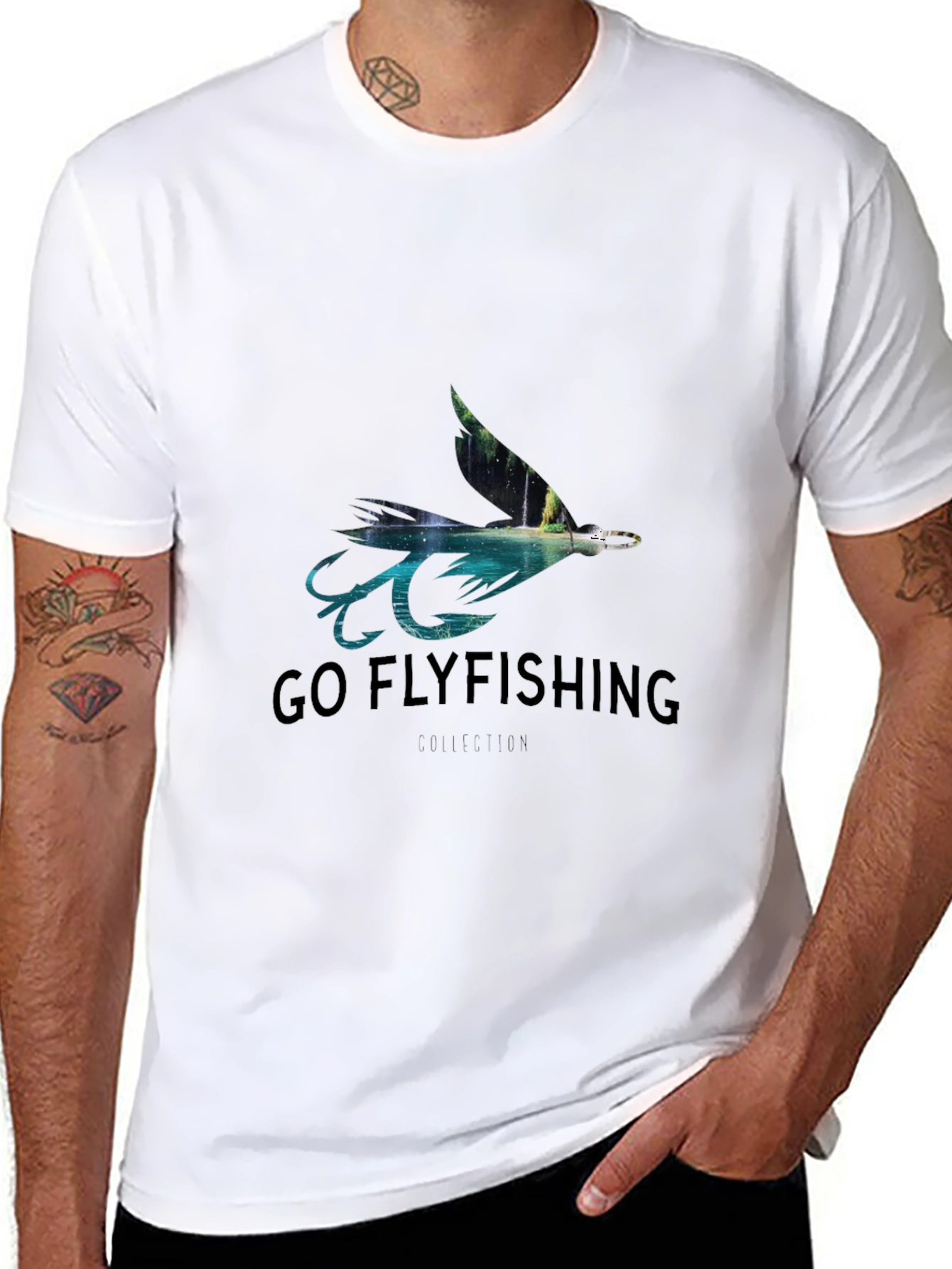 Go Flyfishing Black T-Shirt