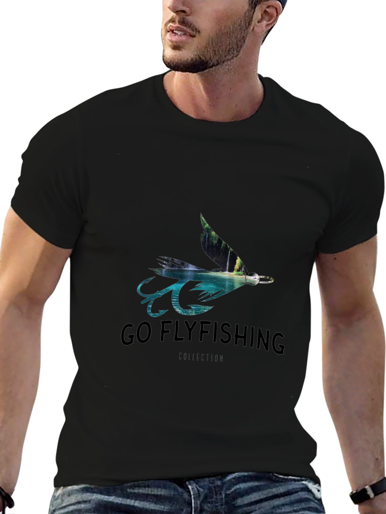 Go Flyfishing Black T-Shirt