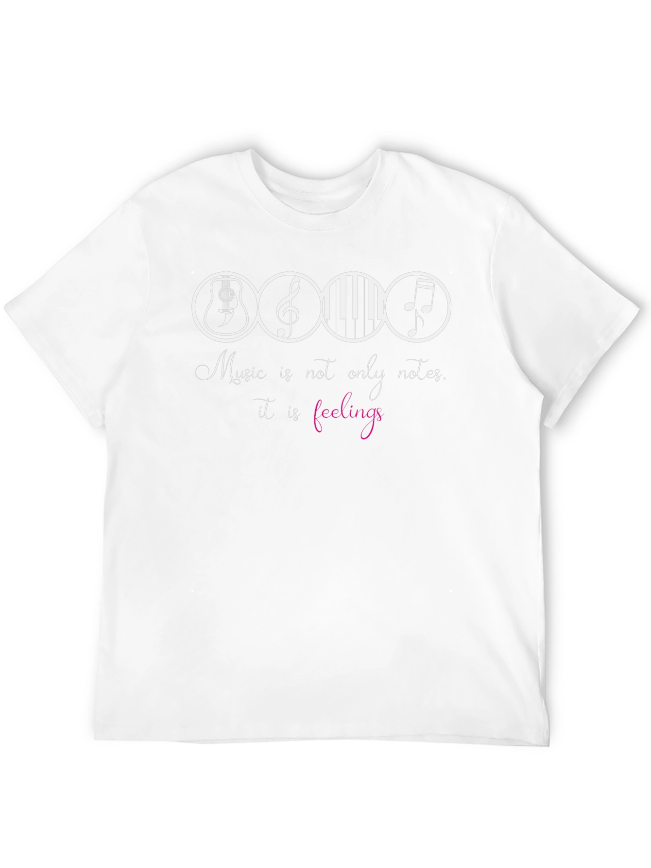 Music Notes Graphic Tee - Soft Style